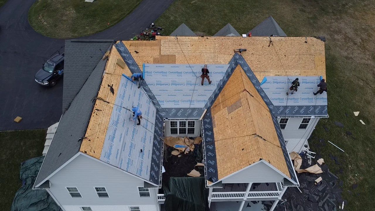 Residential Roofing Installation using Certainteed Landmark Pro Shingles by Fahey Roofing + Contracting