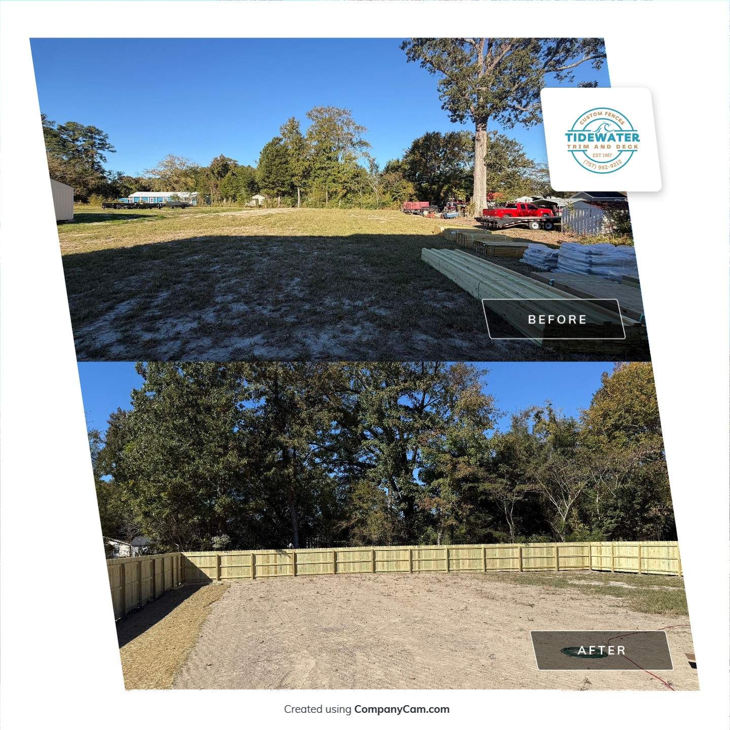 A Fresh Start with a Brand-New Wood Fence by Tidewater Fence