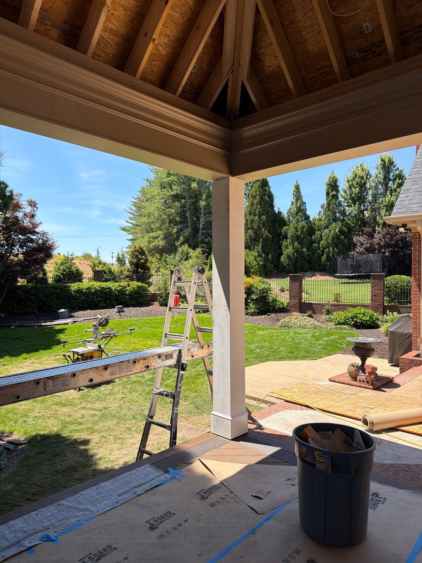 TimberTech Aluminum Deck Installation in Greer by Odio Custom Builders