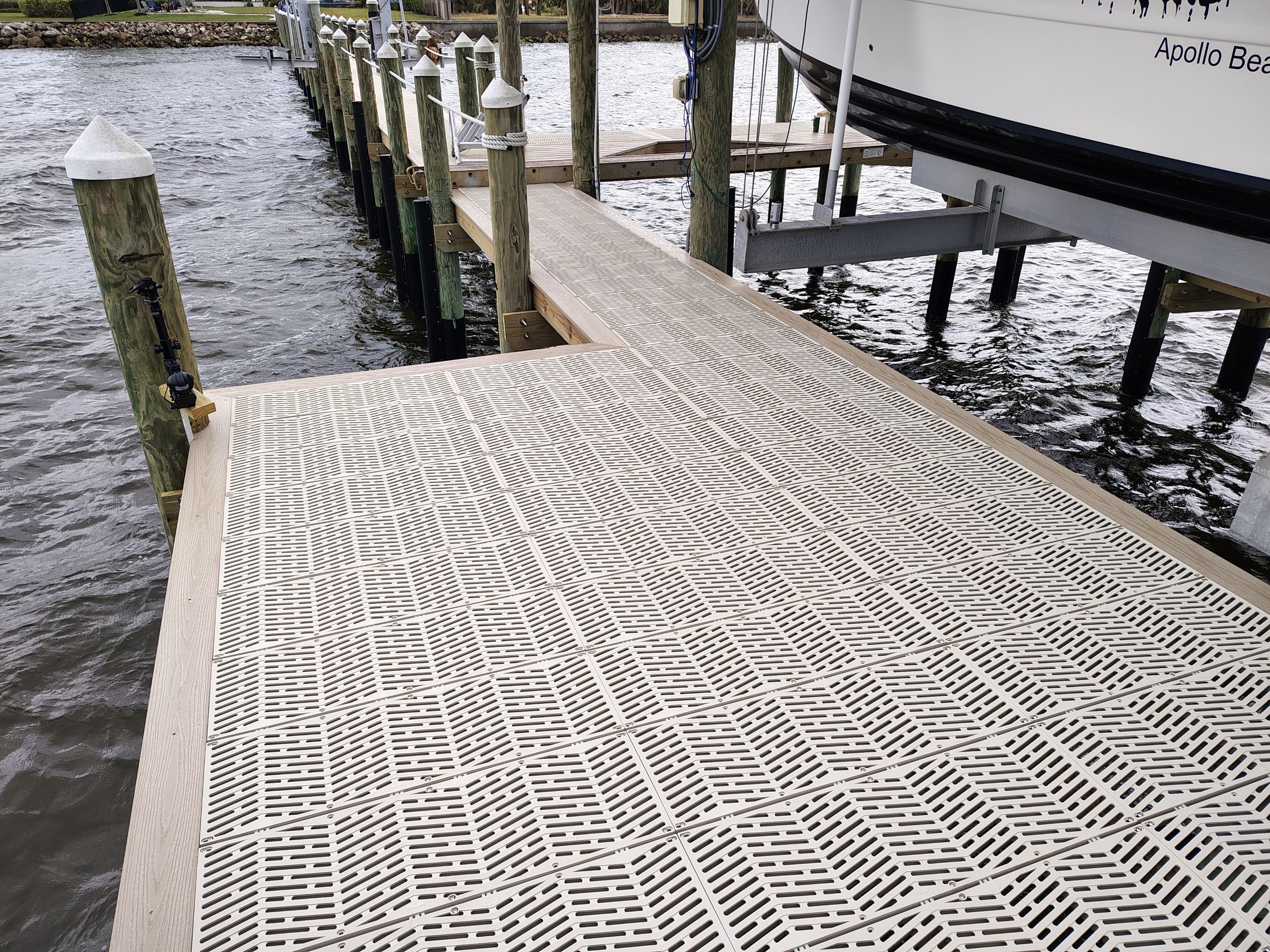 Dock Repair using Sure Step Decking  by Elite Marine Dock & Seawall