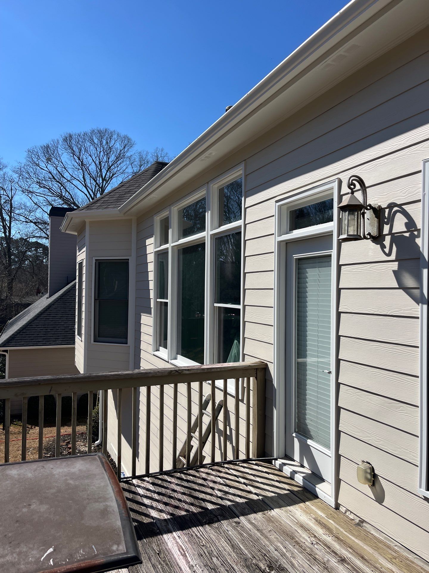 Garage Door and Home Exterior Painting and Rotten Wood Replacement in Marietta, GA by Nelson Exteriors