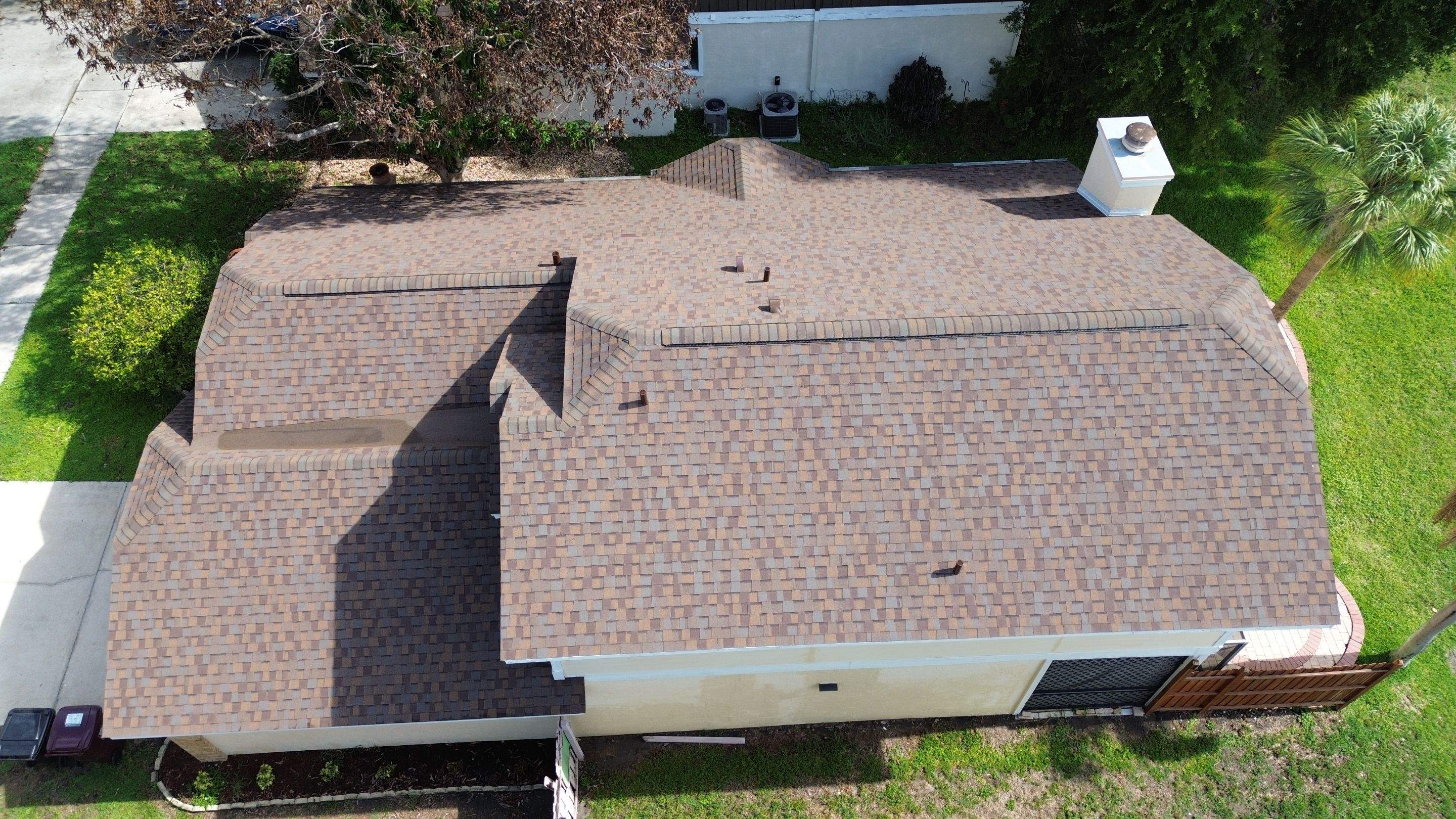 Residential shingle roof in Orlando FL by Gold Key Roofing