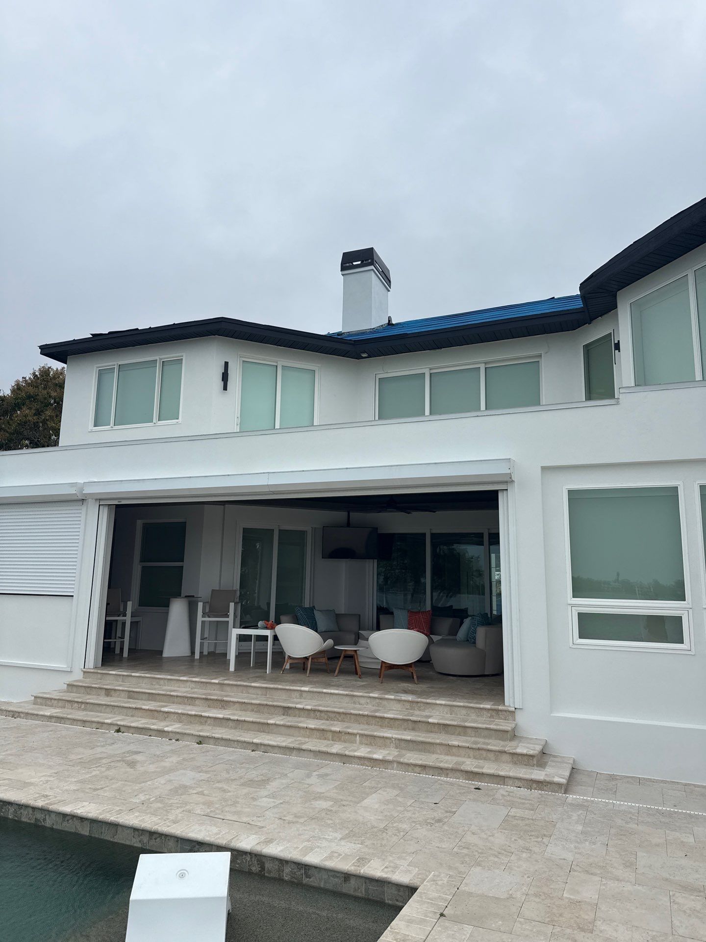 Soffit and Fascia Installation and black seamless gutters in Sarasota FL by Gutter Professors