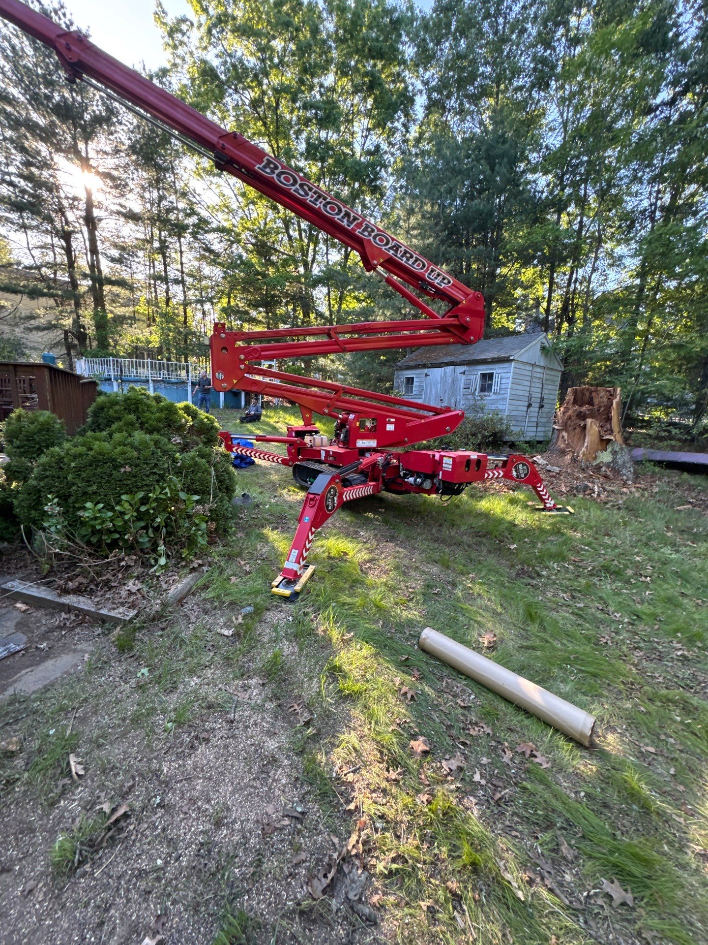 Emergency Temporary repair due to a Tree impact in North Reading by Boston Board Up