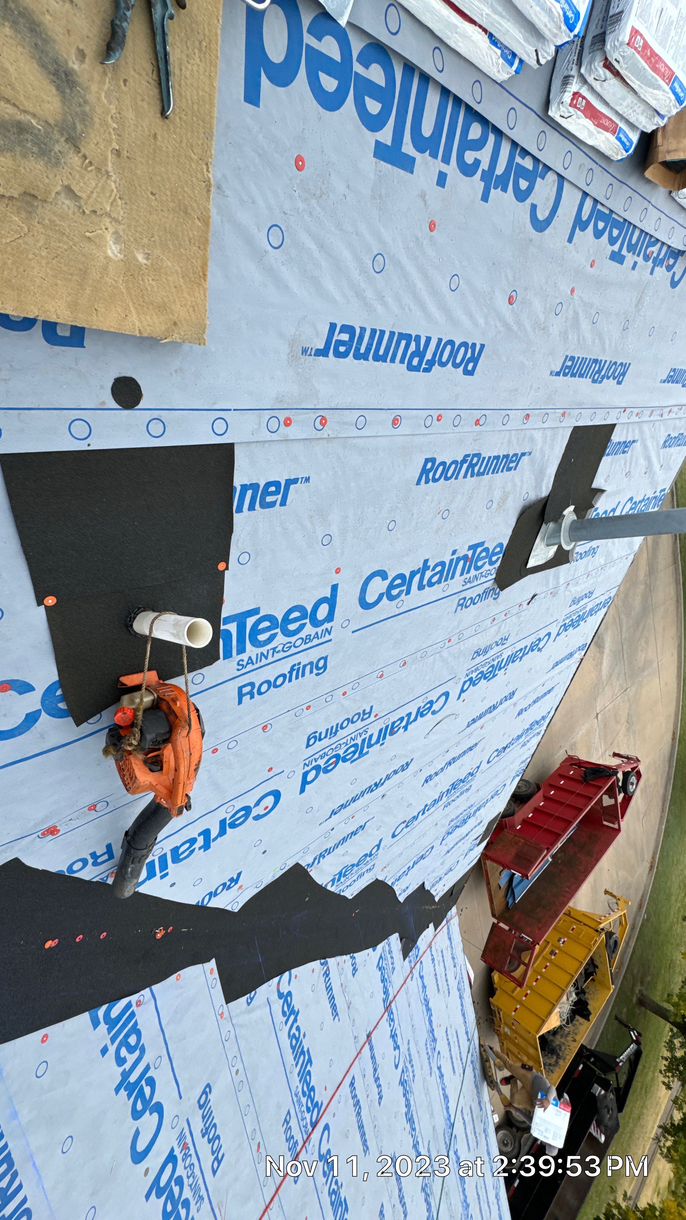Commercial Roofing Installation using Certainteed Belmont IR by Castillo Roofing