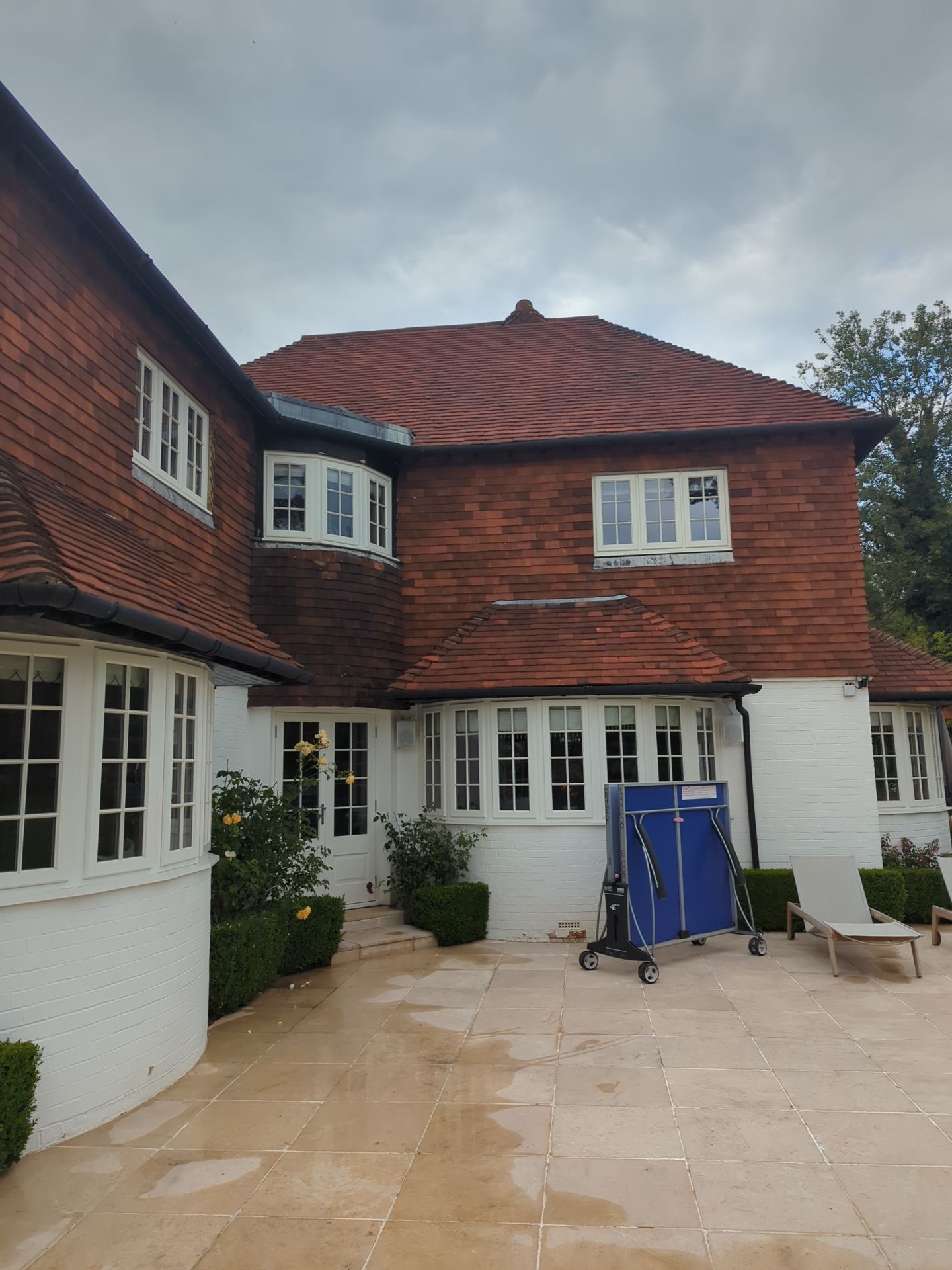 Roof Clean - Biocide Treatment using Honda 15lpm Low Pressure Washing Machine by Ges Exterior Cleaning ltd