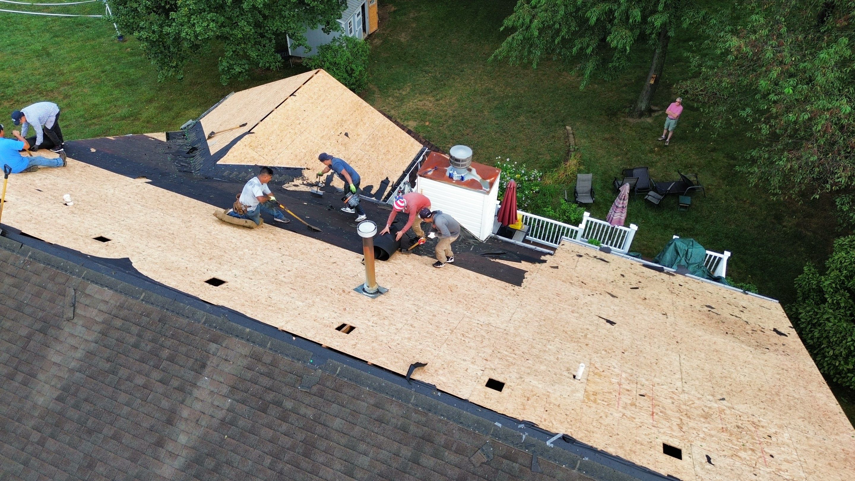 Residential Roofing Installation using Timberline HDZ Shingles - Hickory by RoofX 