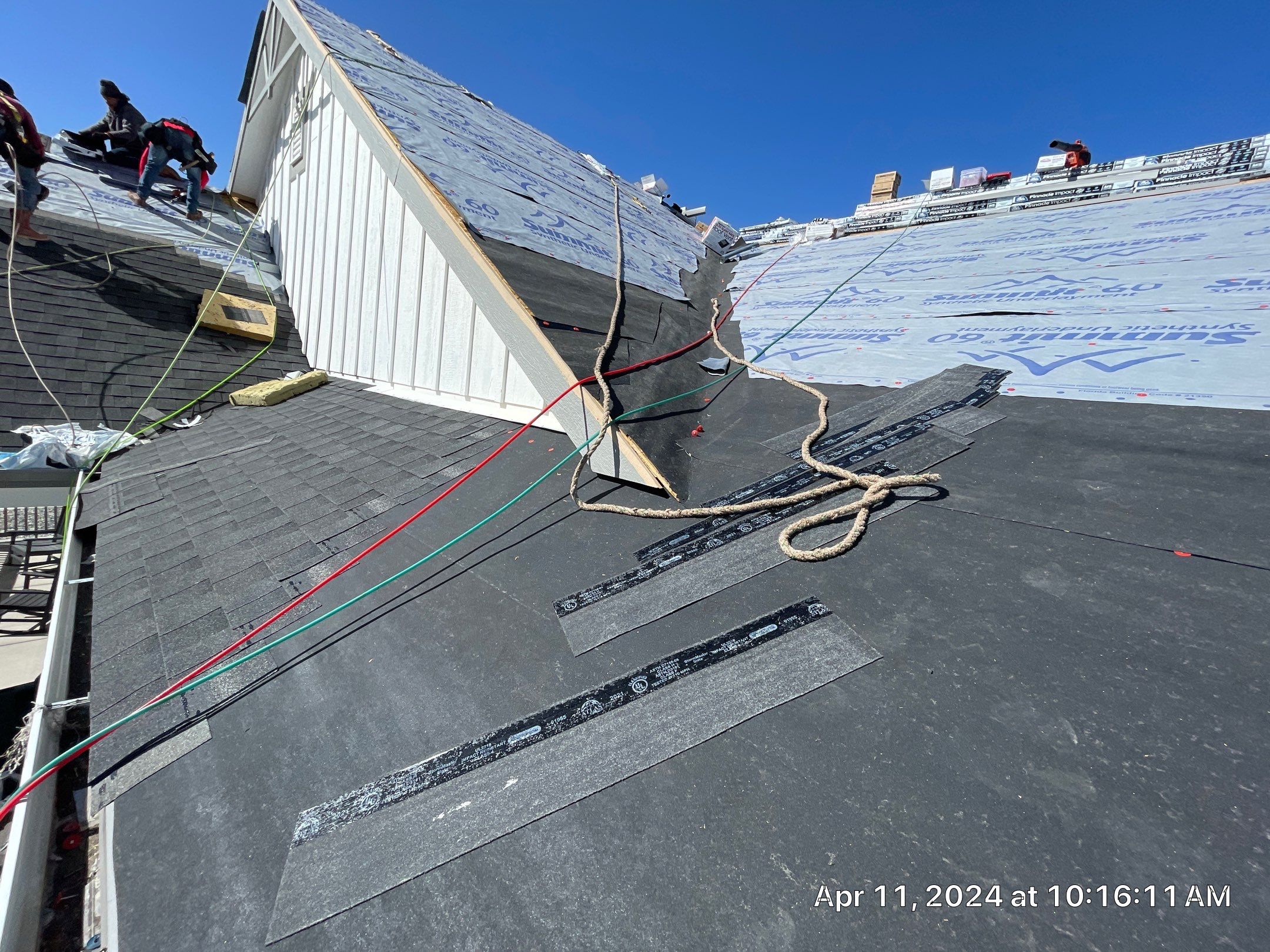 Residential Roofing Installation using Atlas Pinnacle Impact Black Shadow by Blue Peaks Roofing LLC 