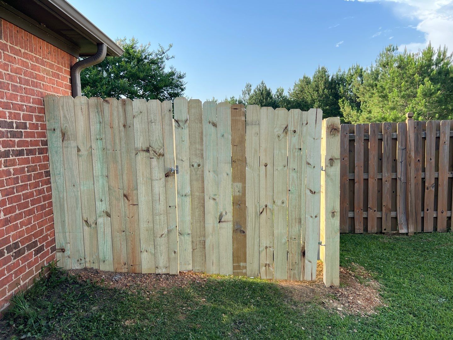 Lake View - Fence by Pillar and Pine