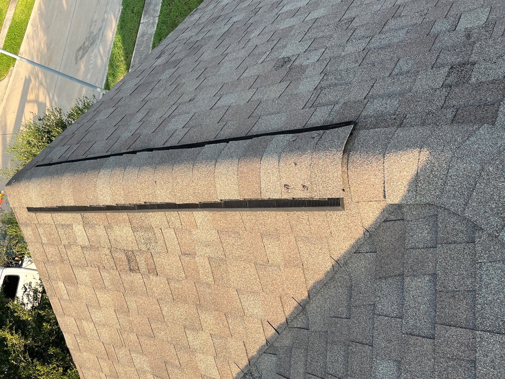 Hail Damage using Owen's Corning Duration (Lifetime) Shingles by Roof Repair Company