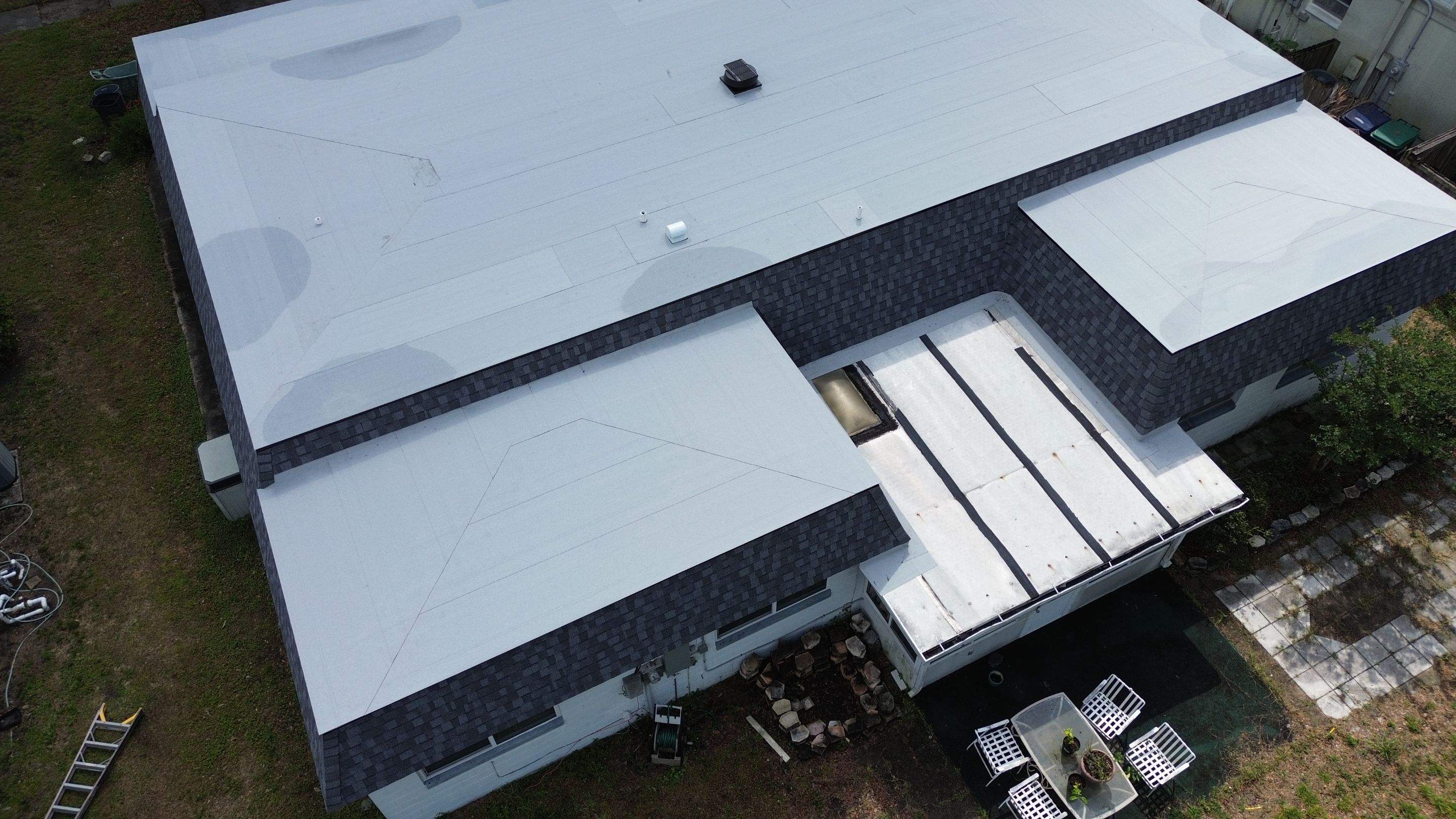Residential flat roof in Orlando FL by Gold Key Roofing