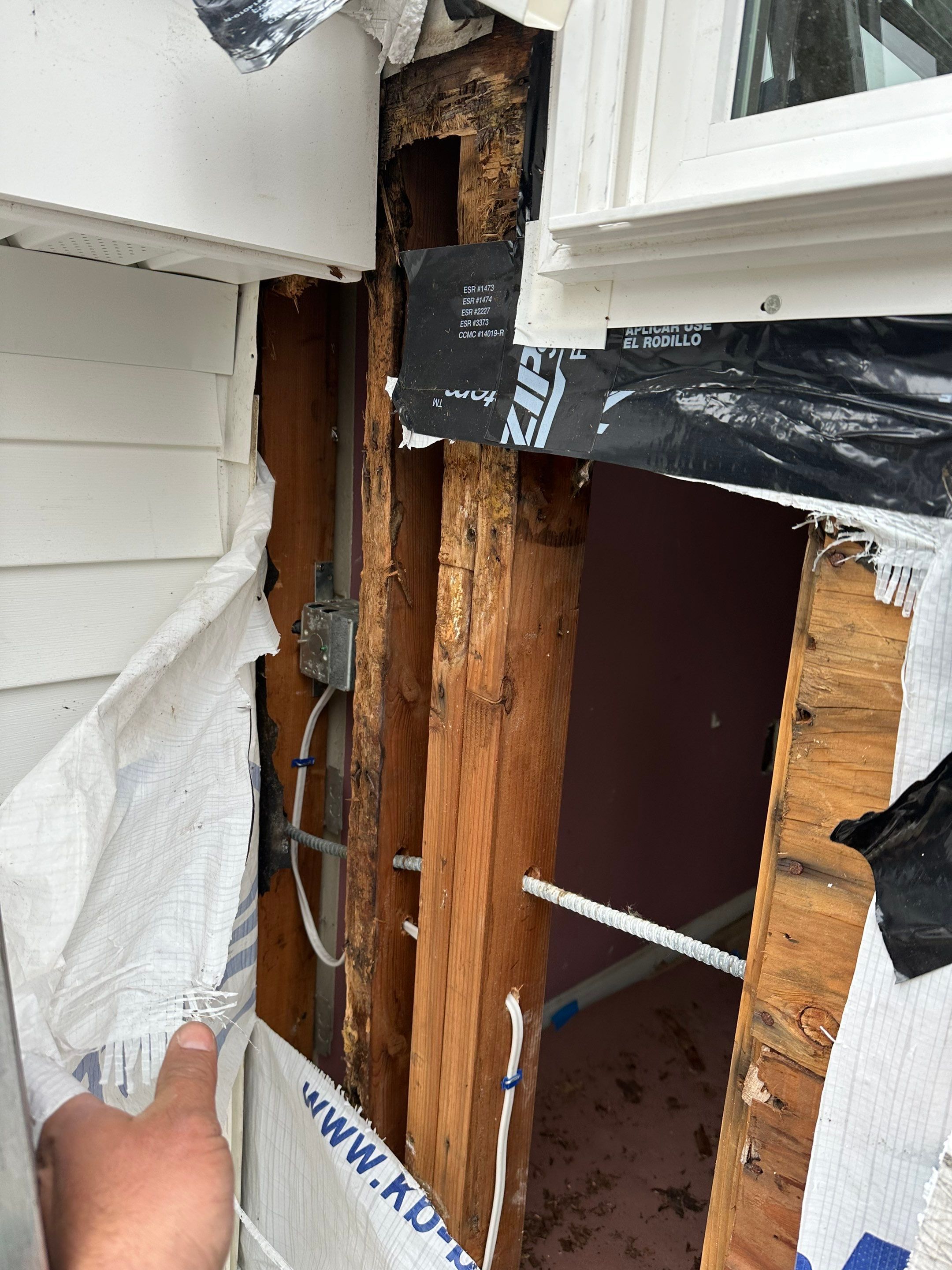 Residential Roofing Installation using Owens Corning TruDefinition Duration AR - Estate Gray & White Double 4 Siding by A Plus Exterior