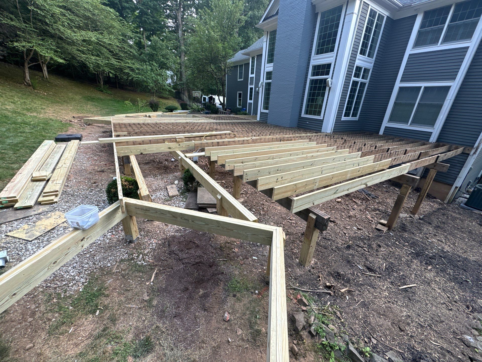 Deck Resurface with Gazebo and Bench by deck guardian