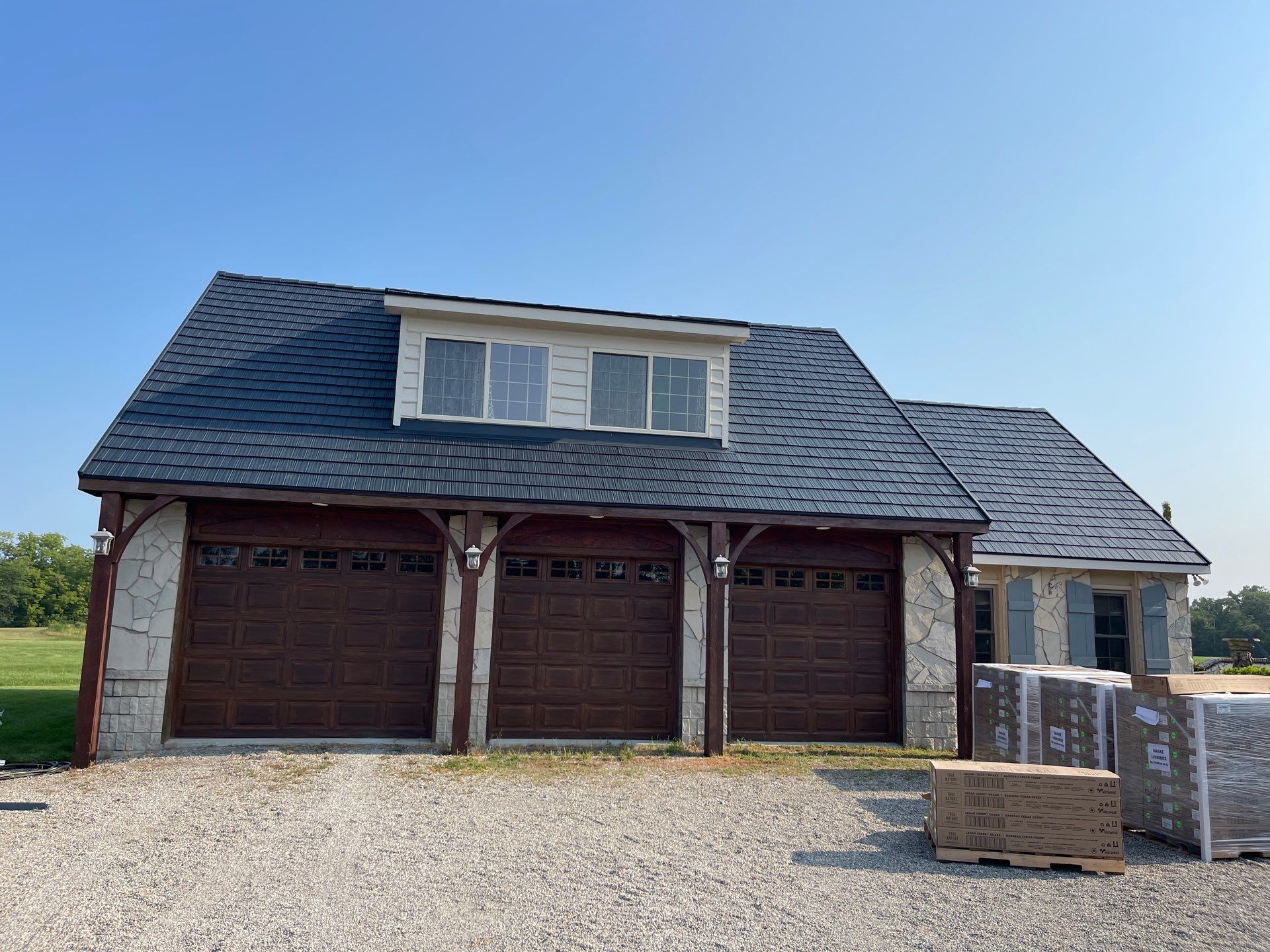 Burnished Slate Metal Shake Roof Installation – Bowling Green, OH by 4Ever Metal Roofing