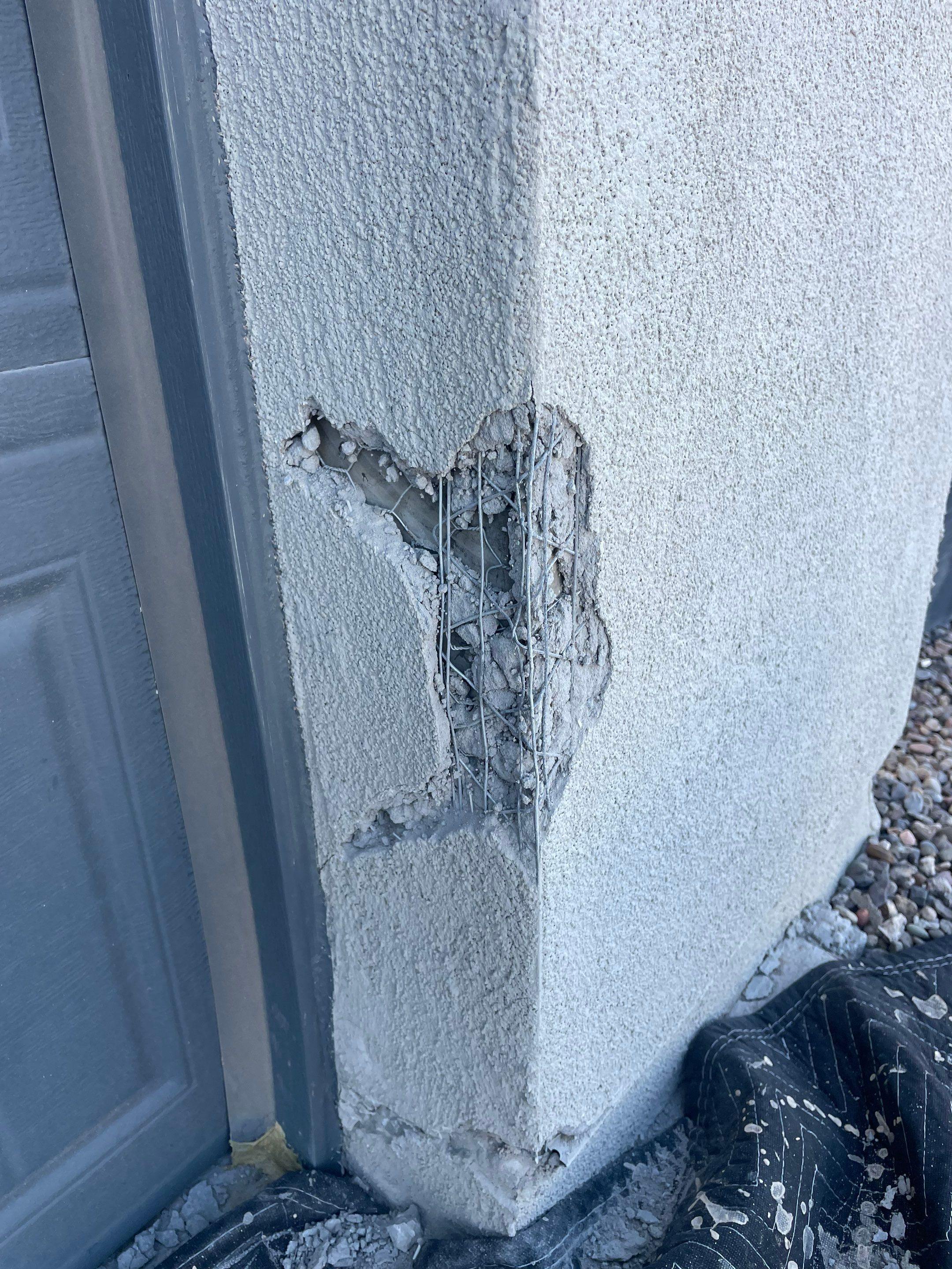 Stucco repairs by Castro Brothers Solutions