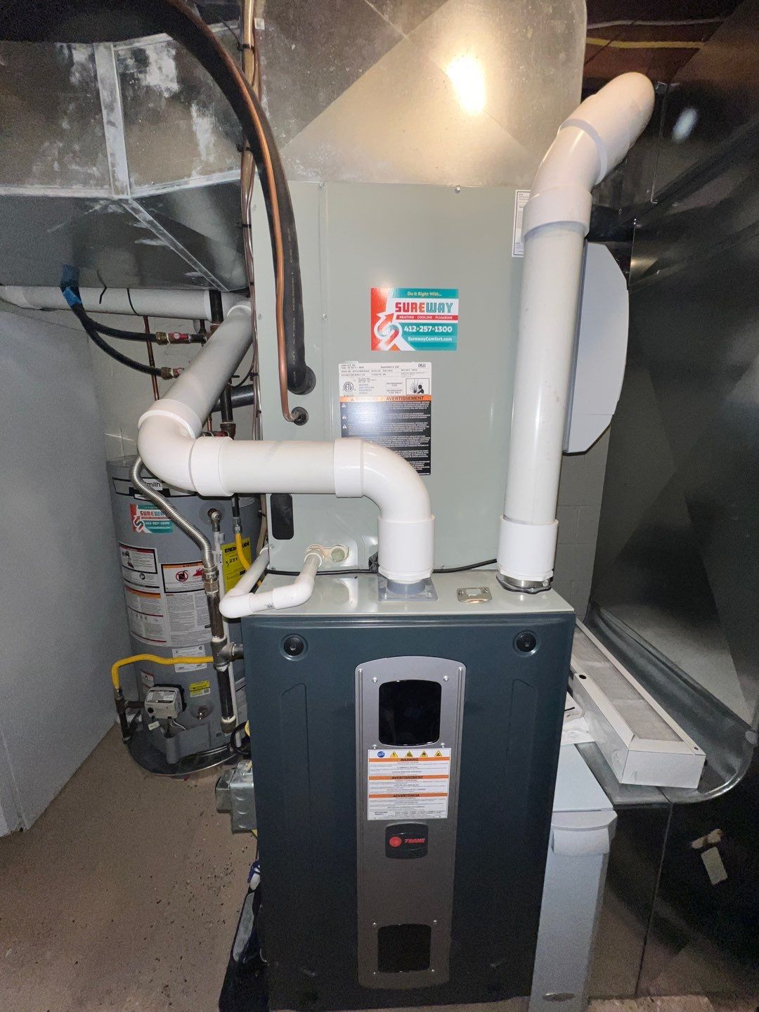 Furnace and Humidifier Maintenance with ao smith water heater by Sureway Comfort John Wilcox Plumbing Heating Cooling