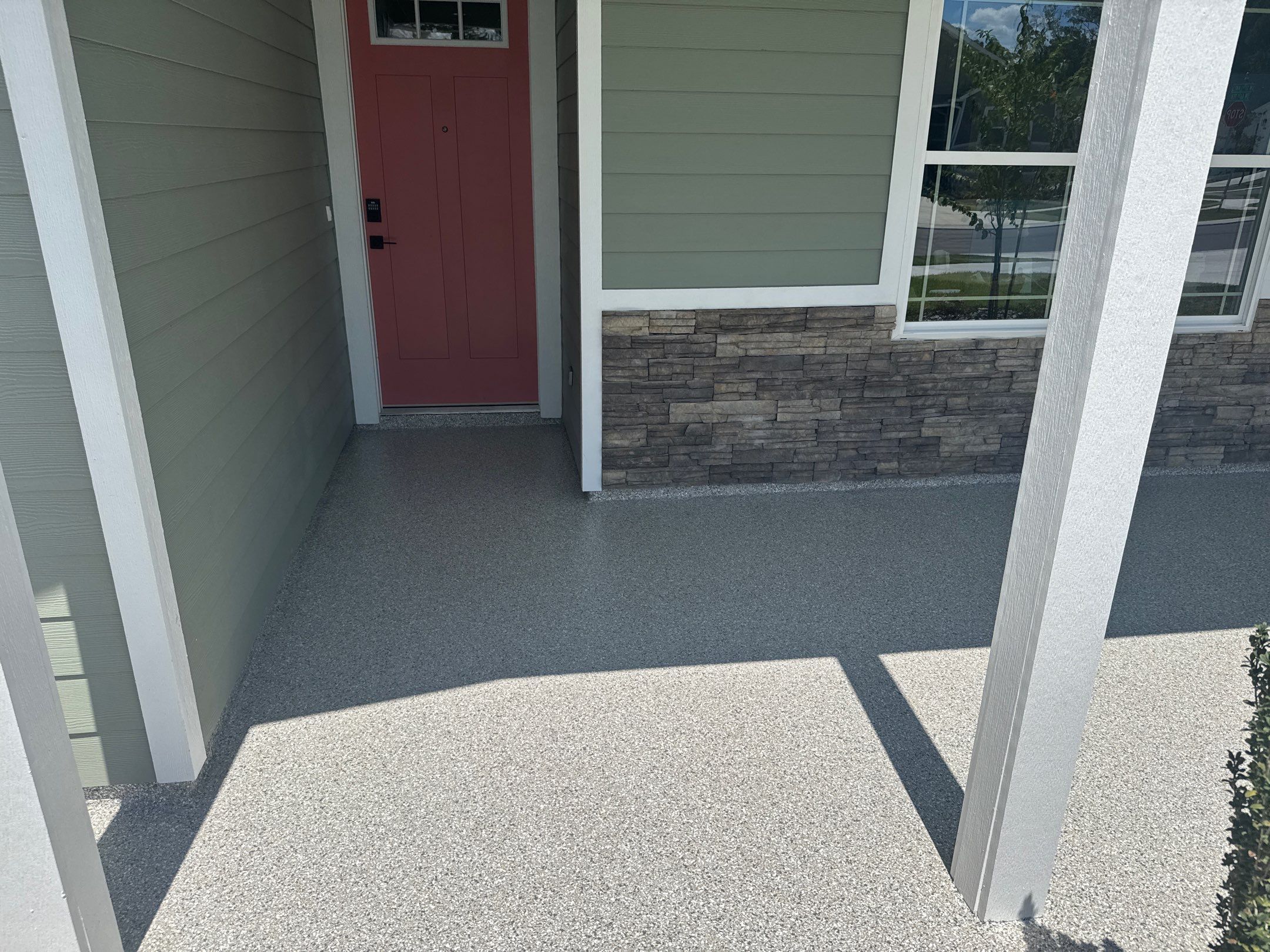 Porch Project in Gainesville, FL in Mount Everest by Cross Creek Concrete Coatings