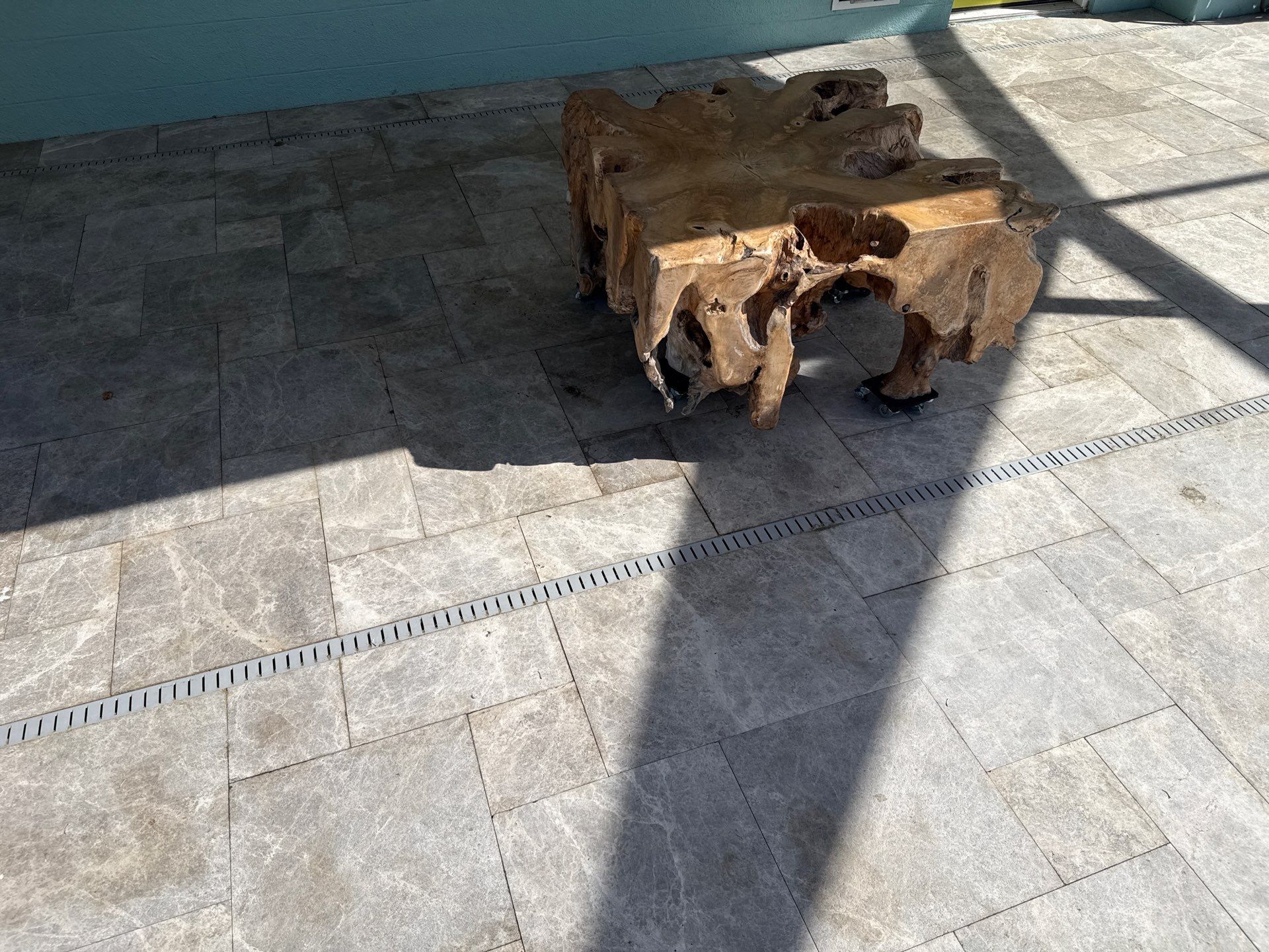 Travertine Pool Deck, Lanai & Screen Enclosure Cleaning Near Manatee River | Bradenton, FL by Sunshine AquaWash