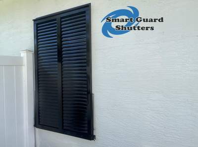 Impact Bahama Shutters in Jet Black