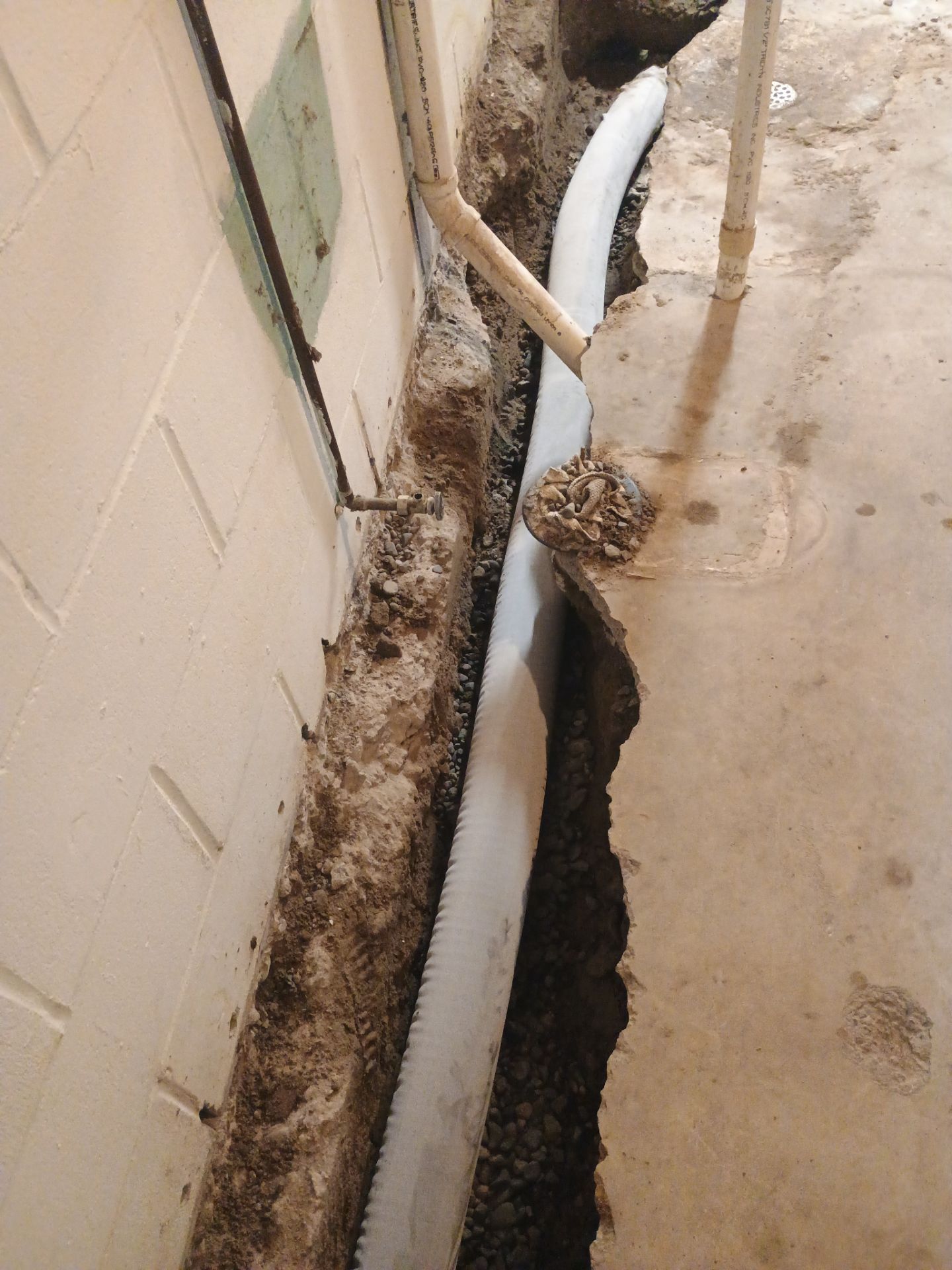 Tying Into an Existing Drain Tile System for Alec by Waterproofing Northeast