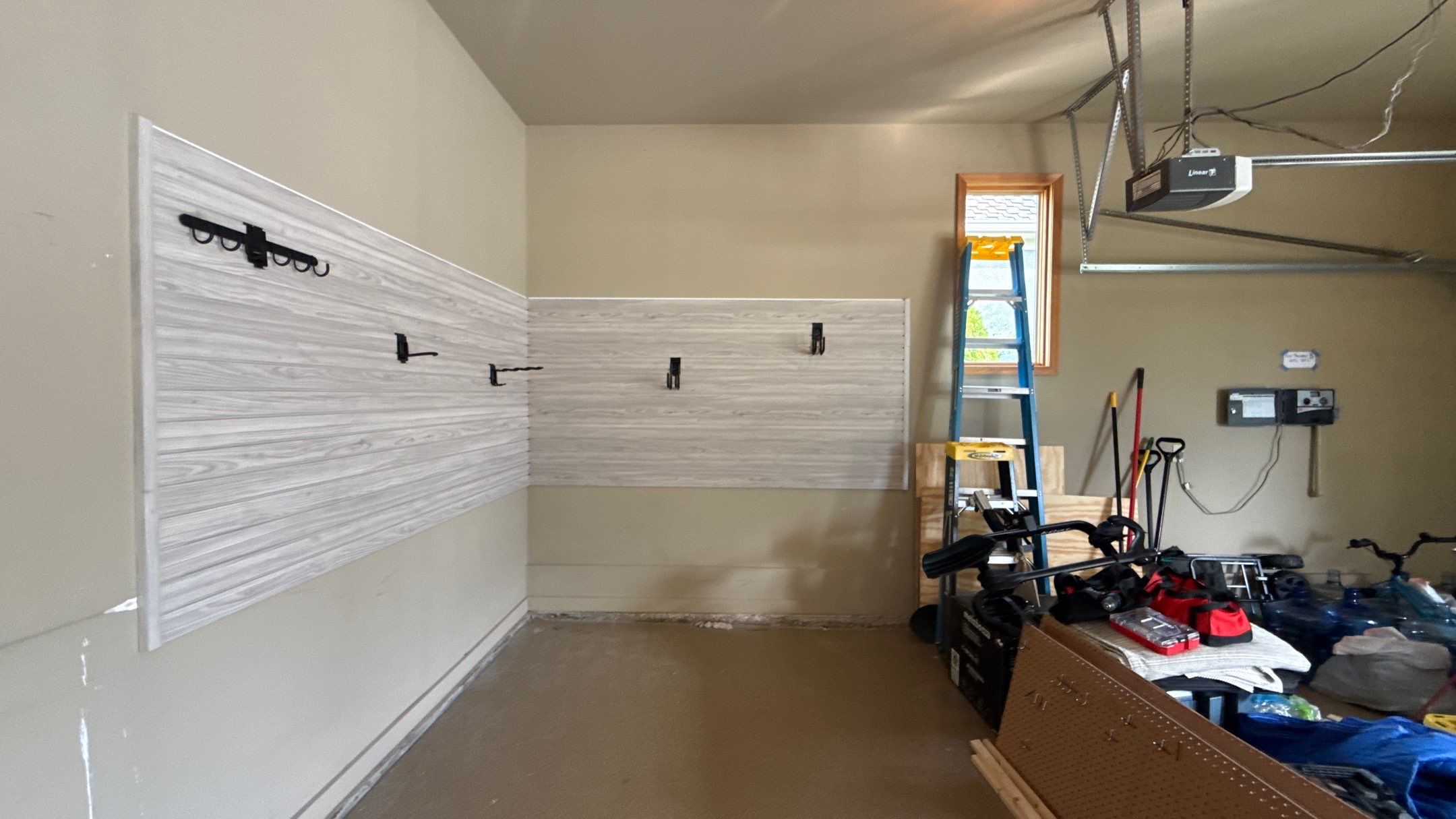 Garage Slatwall Storage System Installation in Overland Park by Banner Garage
