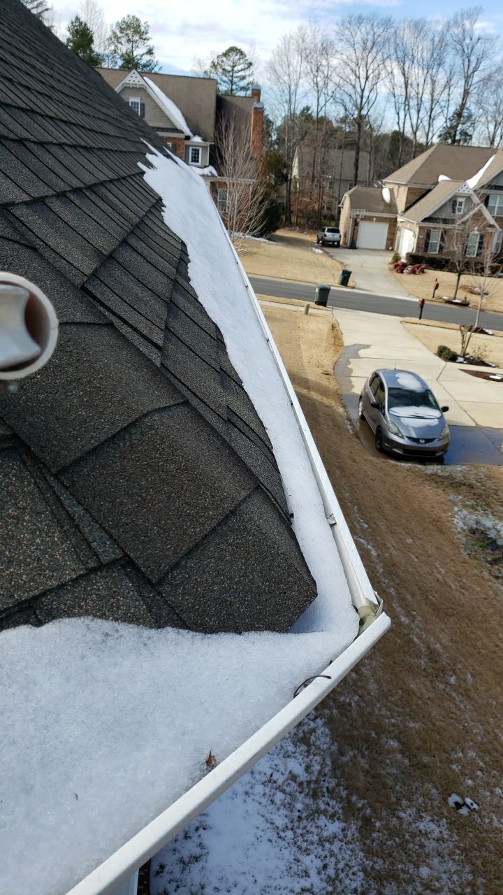 Gutter Cleaning using water by Power Wash Masters LLC