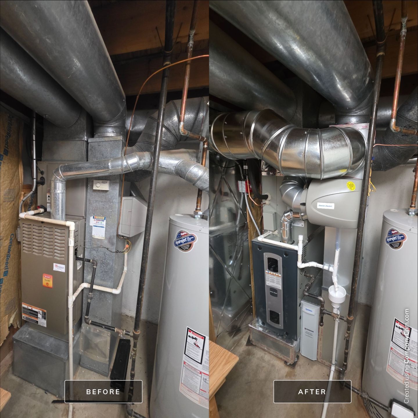 American Standard S8X2 Furnace 80K & American Standard Silver 13 Condenser  by Ragano Heating & Air Conditioning Inc