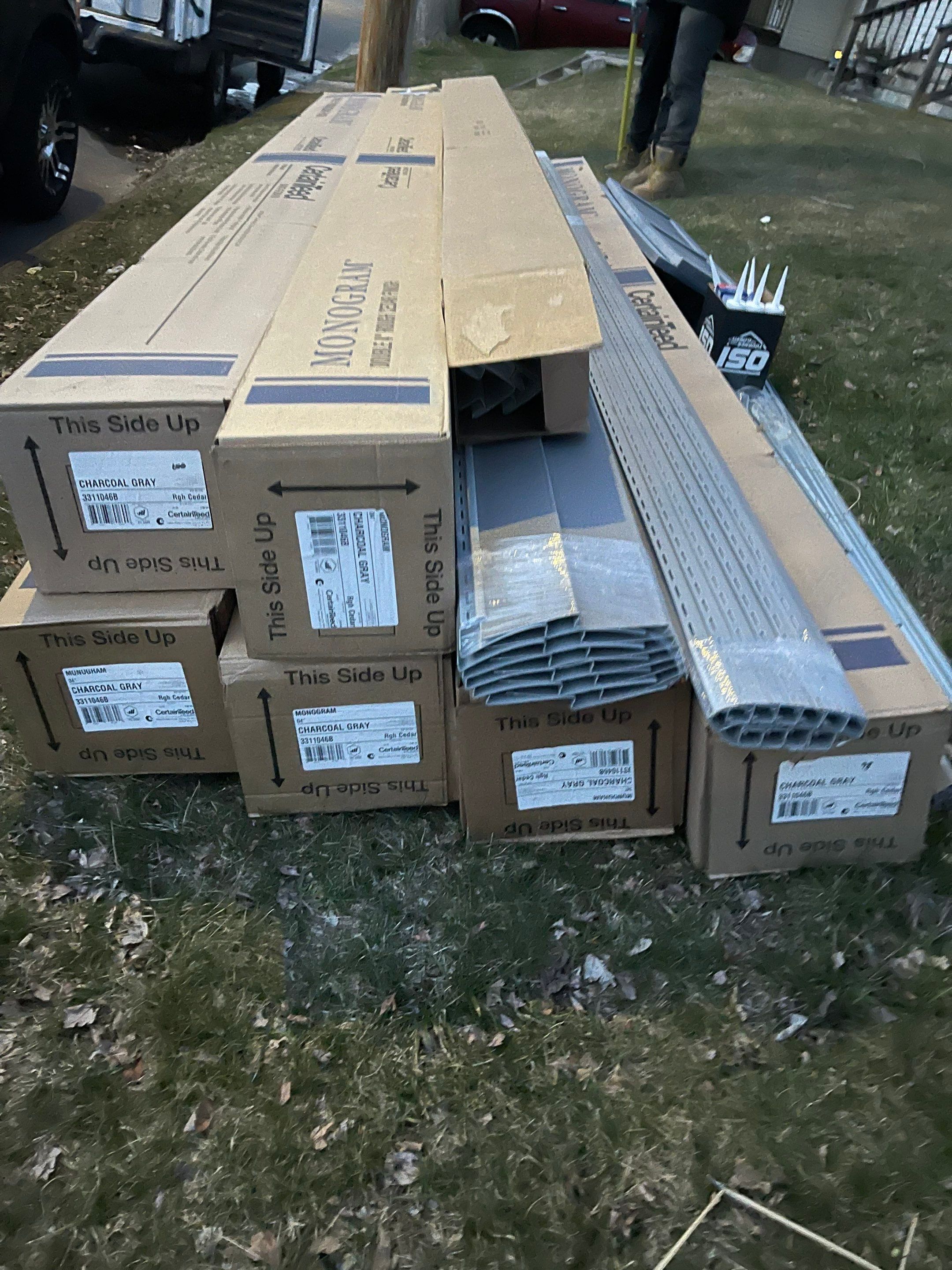 Siding Installation using Certainteed Monogram Charcoal Gray by A Plus Exterior