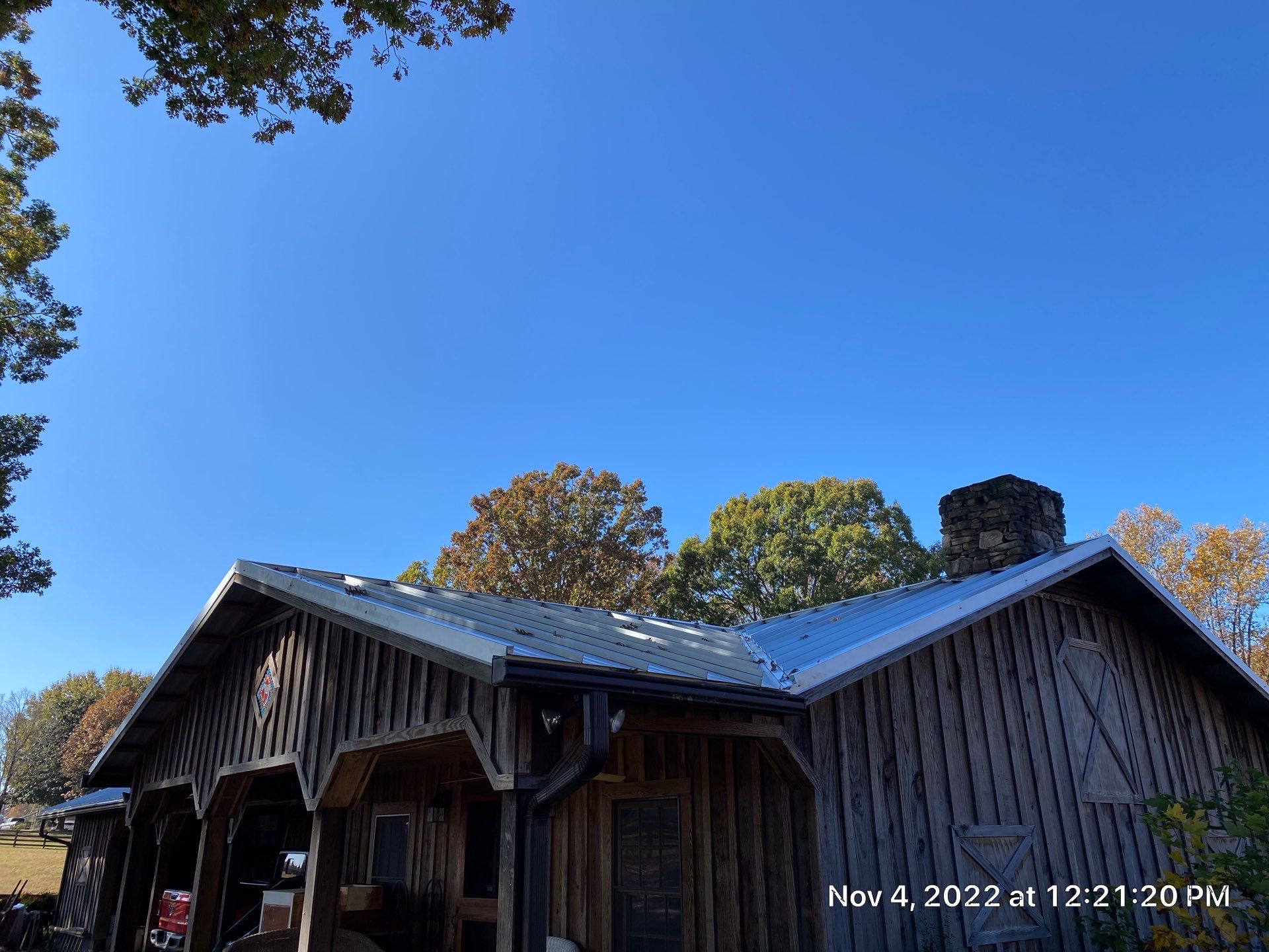 Beautiful Standing Seam Metal Roof by Just In Time Roofing and Restoration