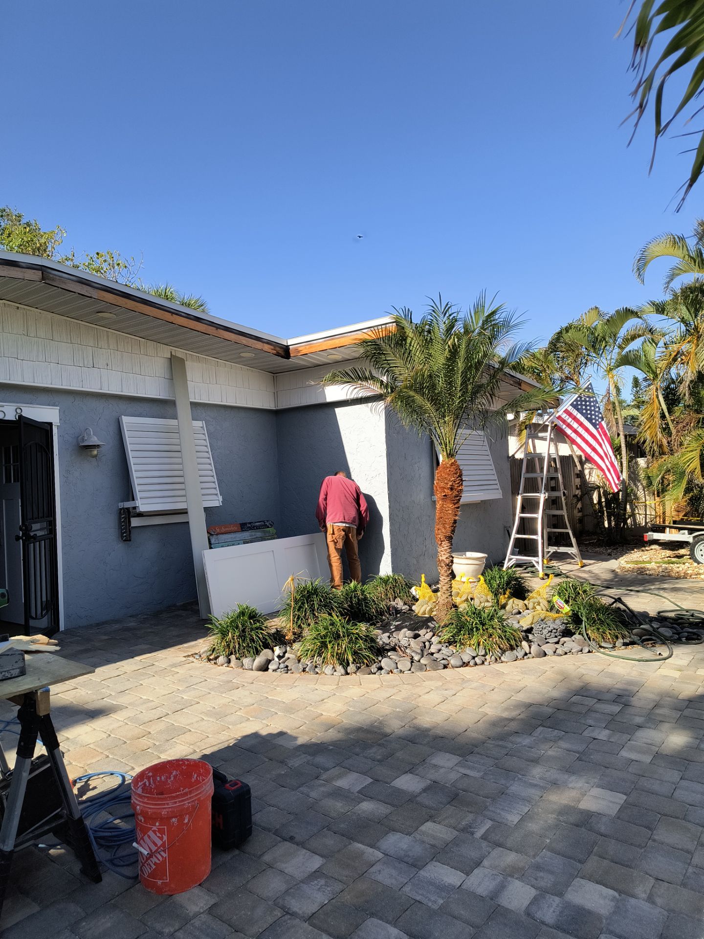 New Metal Soffit and Fascia in Siesta Key FL by Gutter Professors