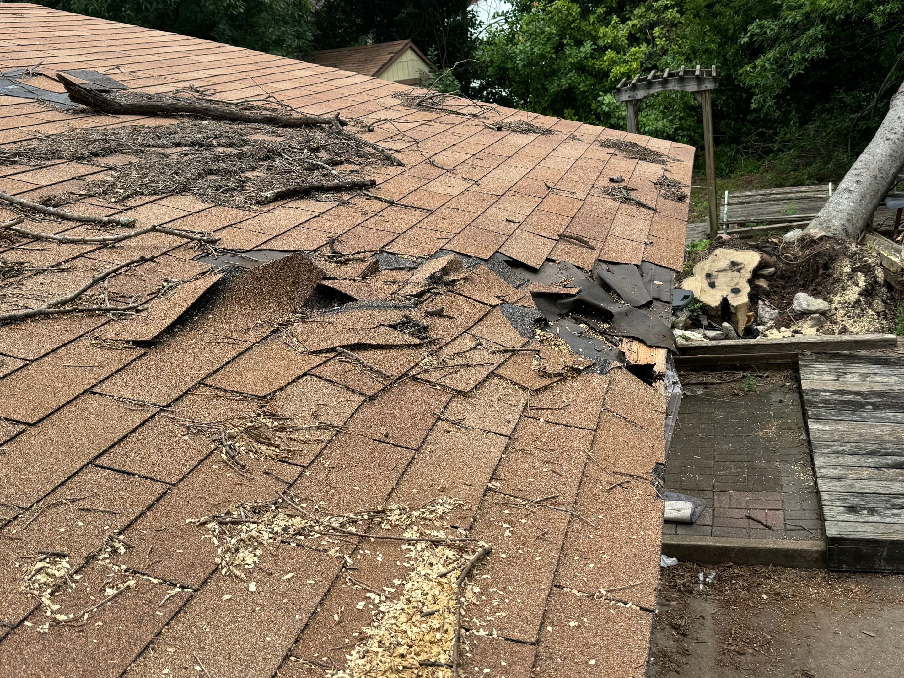 Reroof after a Storm OC Oakridge  by Berry Good Roofing 