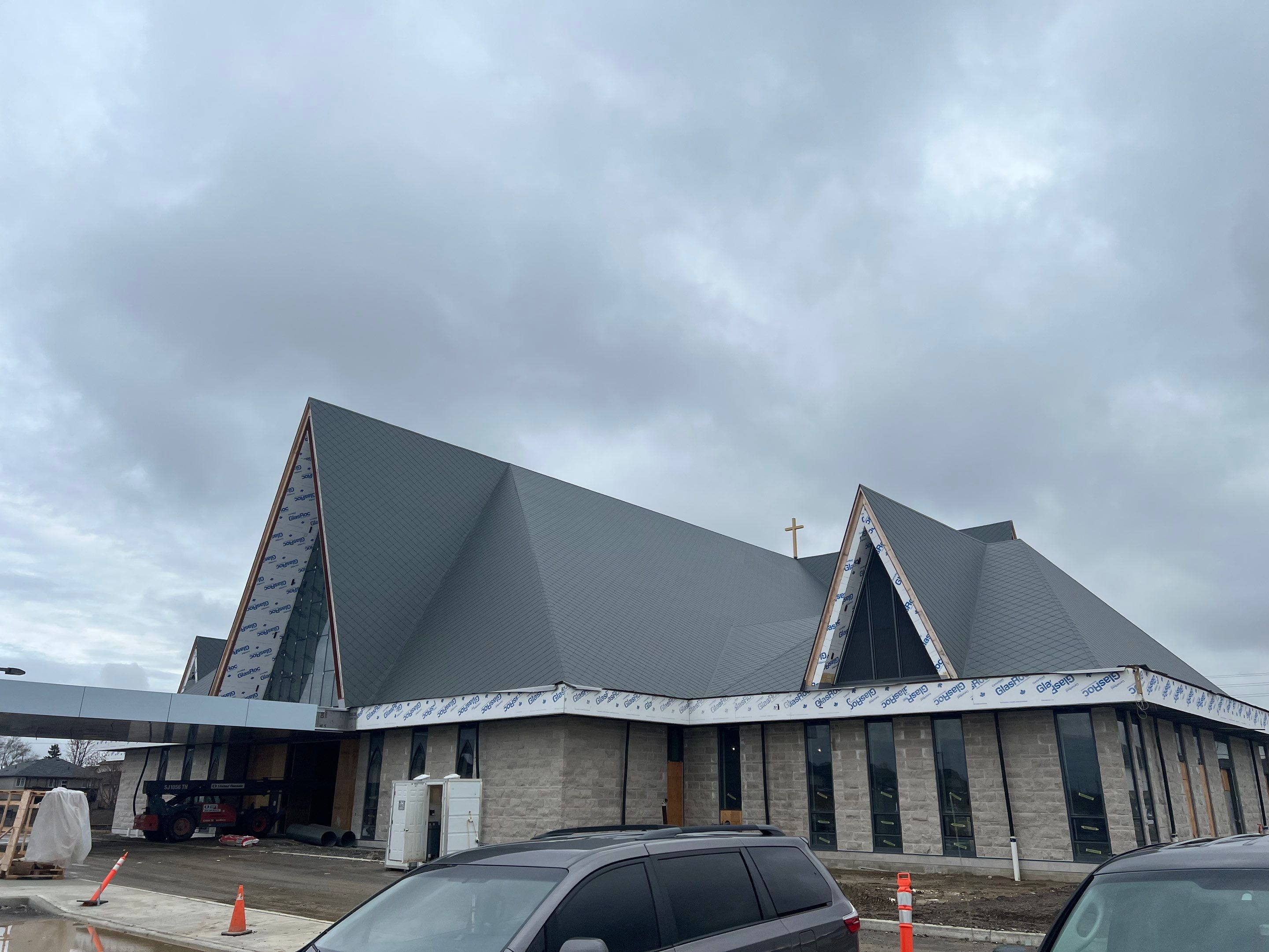 Commercial Roofing Installation using Diamond Tile Metal Shingles , Tpo Flat Roof by Jay Carter Roofing & Sheet Metal