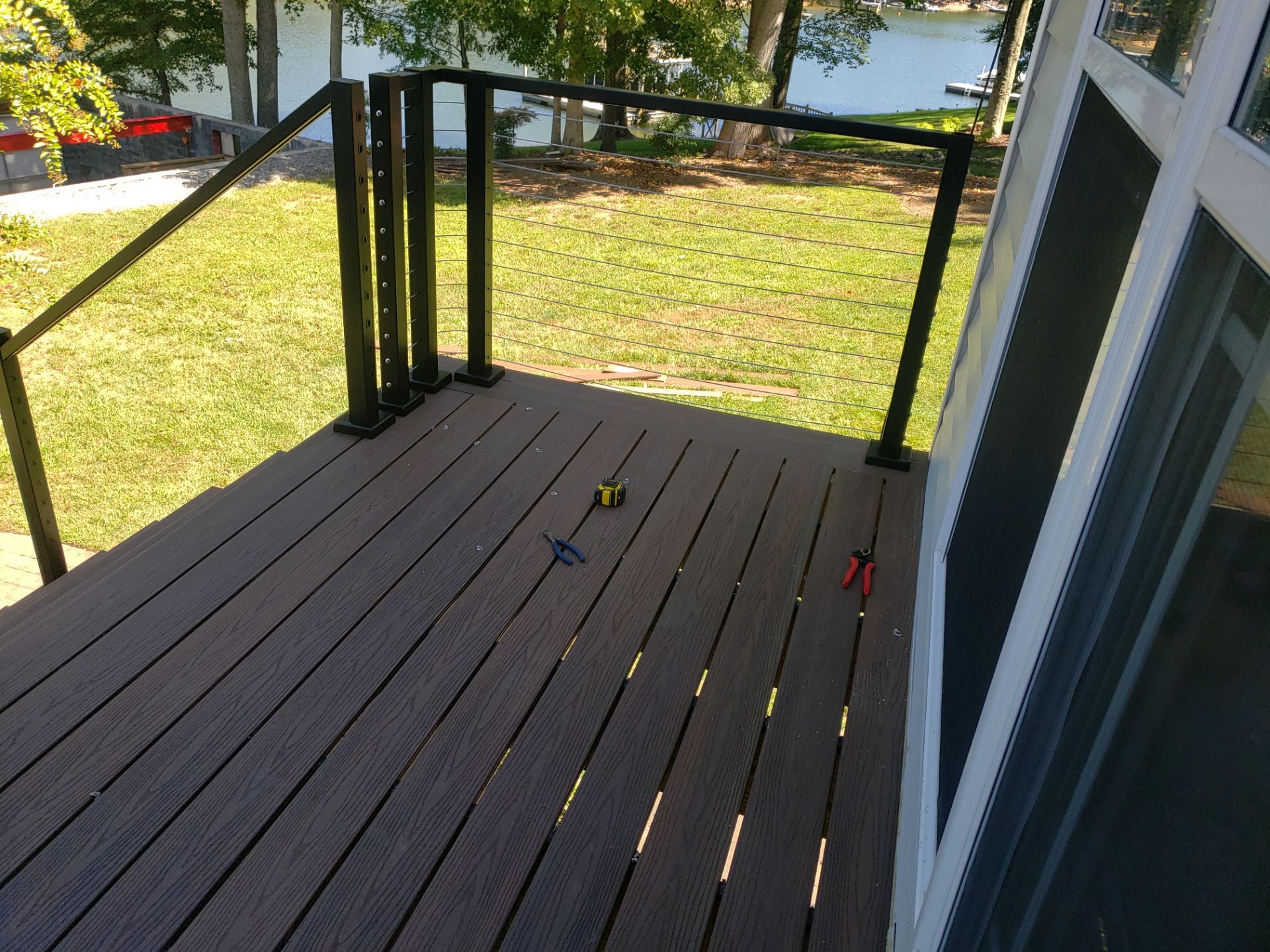 New Deck Stairs & Cable Railing Installed! by A Step Above Handy LLC 