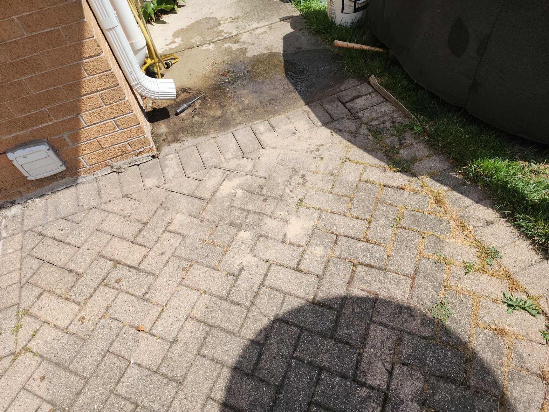 Brick paver cleaning  by Northern Power Washing LLC.