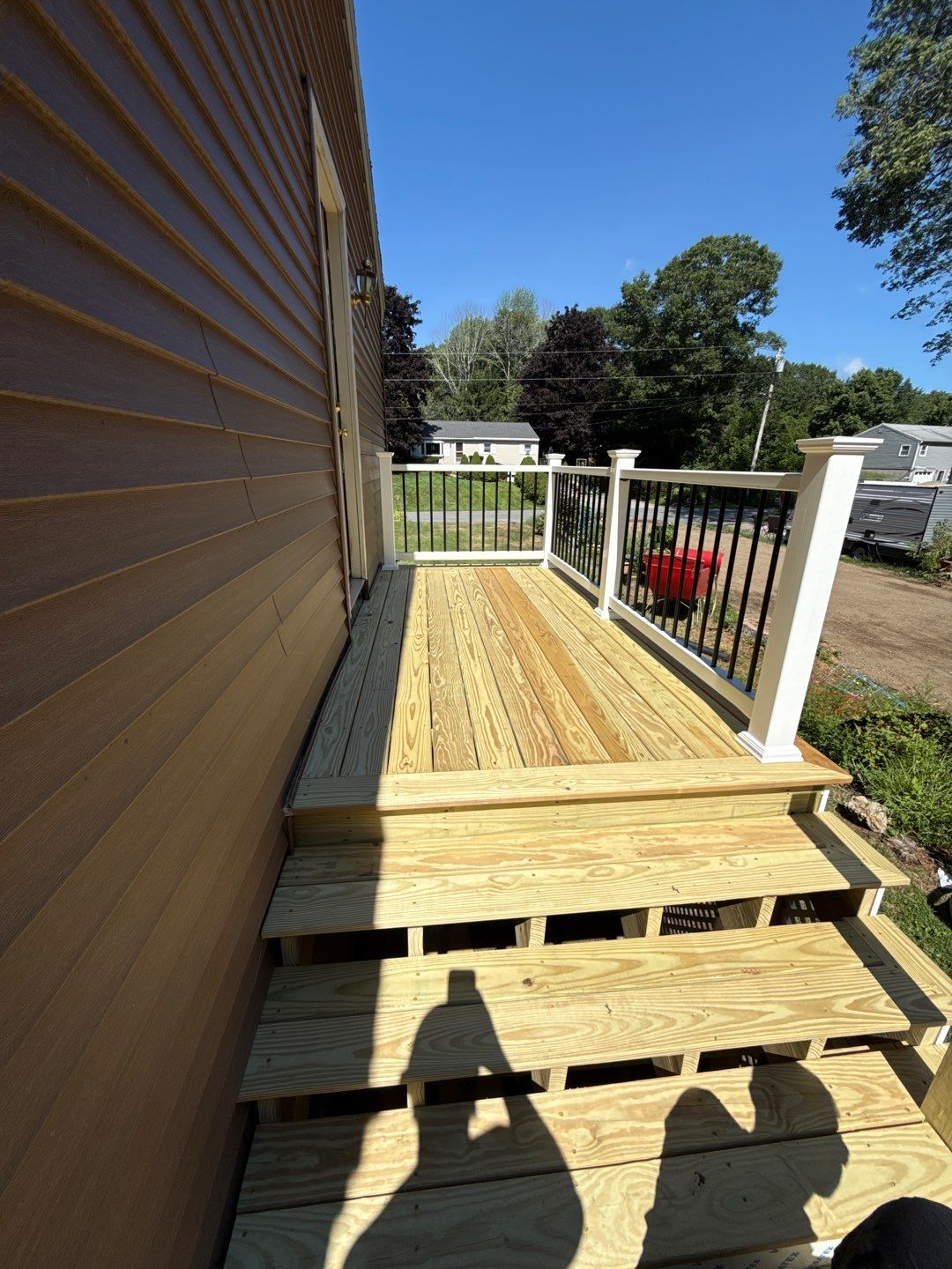 Custom Pressure-Treated Deck and Accessible Ramp Installation in York by Sensible Home Solutions