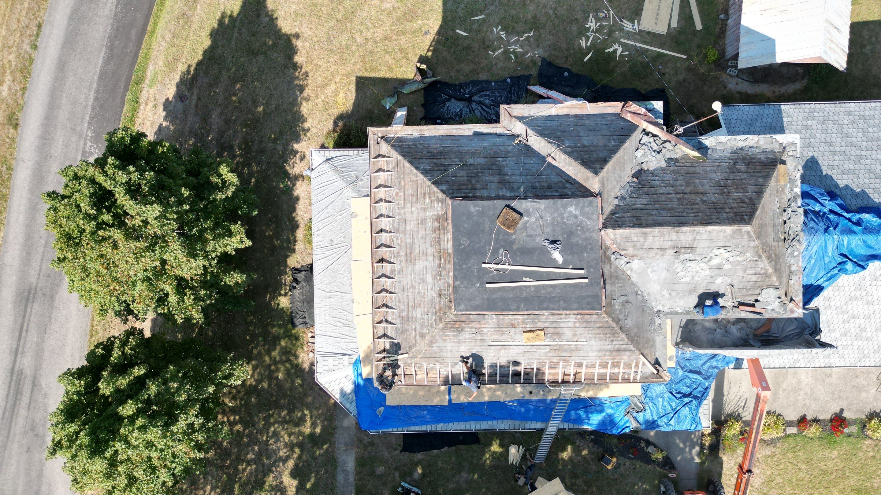 Residential Roofing Installation using Timberline HDZ Shingles - Nantucket Morning by RoofX 