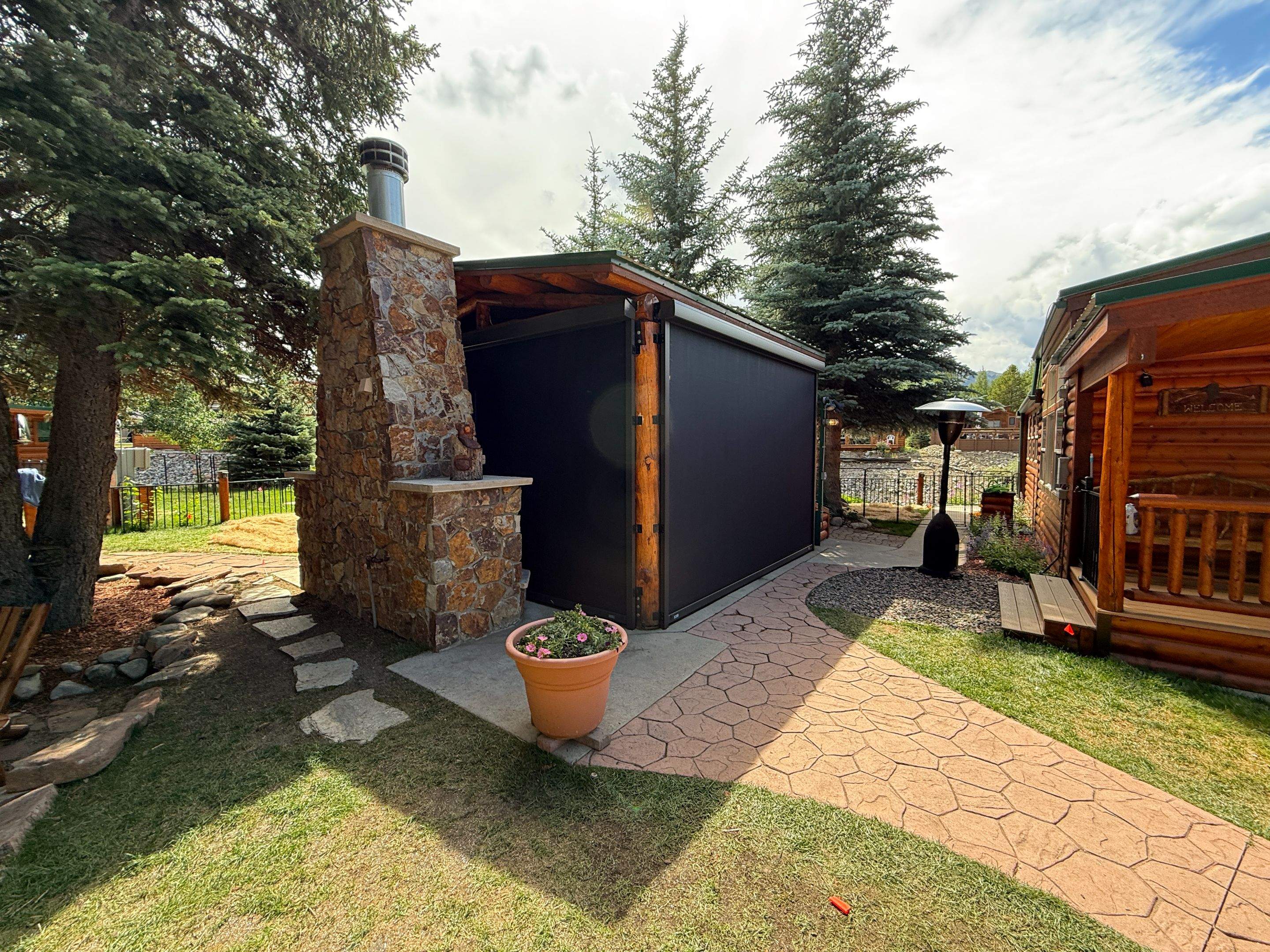 Motorized Screens using Progressive MagnaTrack Screens by Outdoor Solutions Colorado