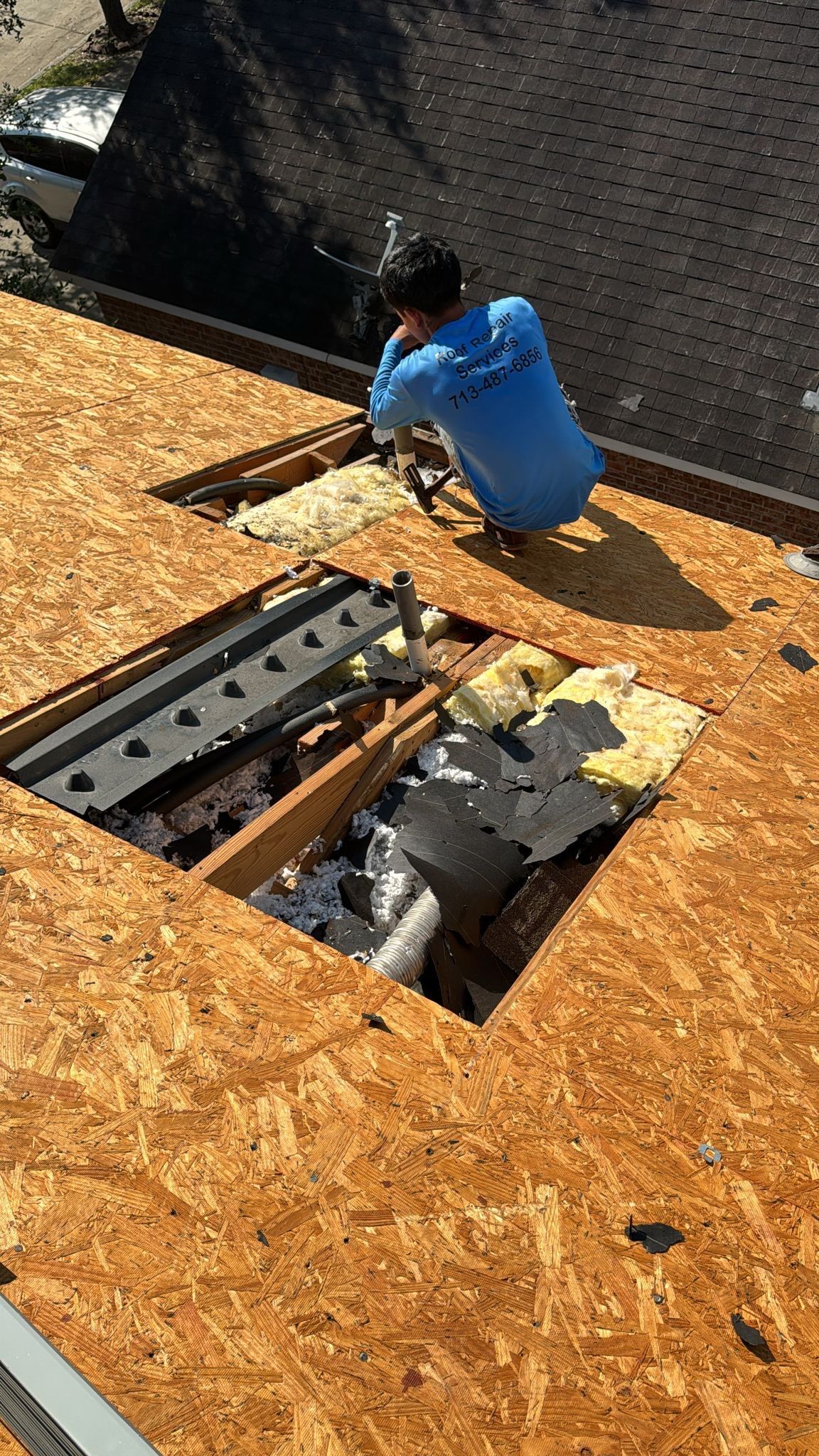 Residential Roofing Installation using Owen's Corning Duration (Lifetime) Shingles by Roof Repair Company