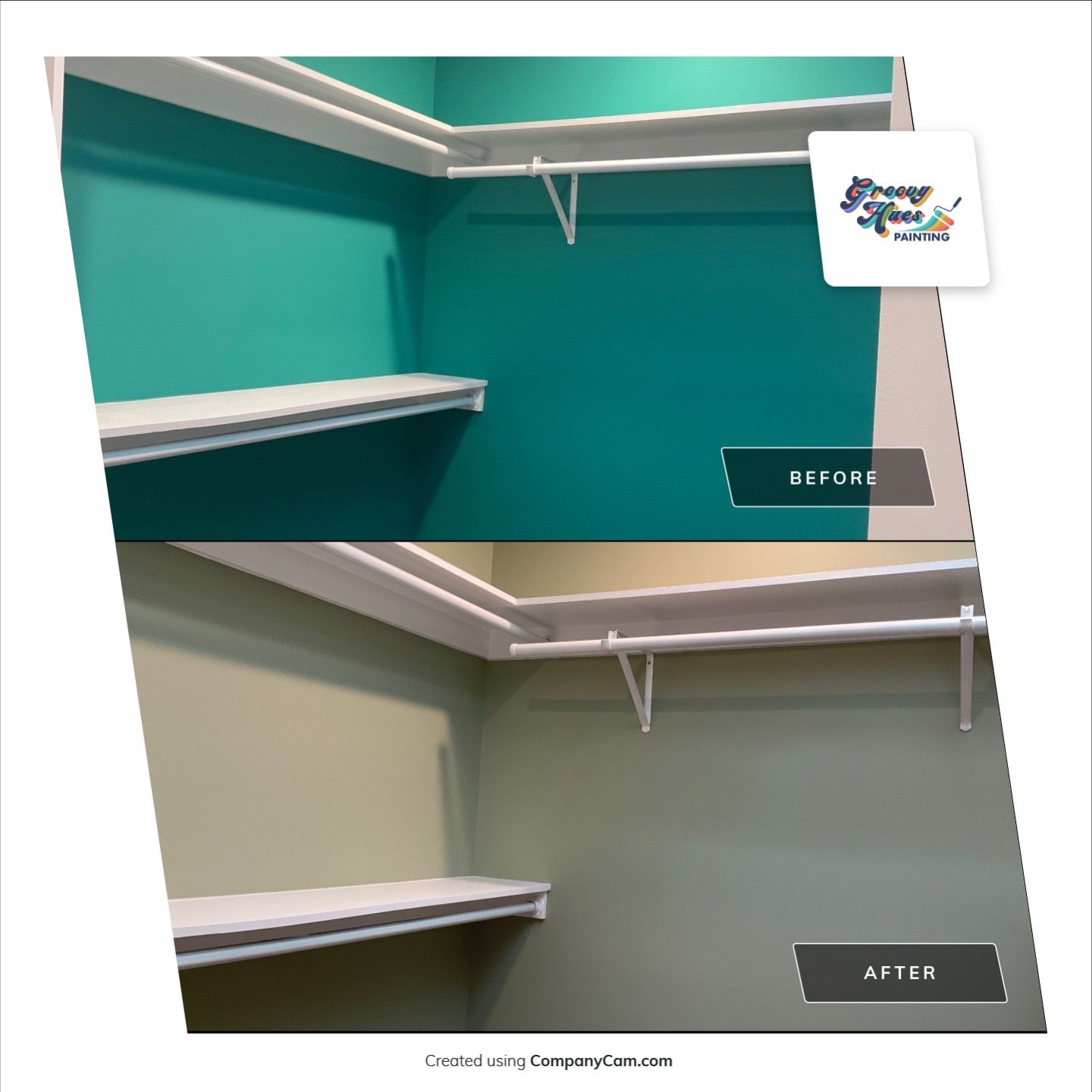 A Colorful, Calming Interior with Soft Greens and Bold Accents by Groovy Hues