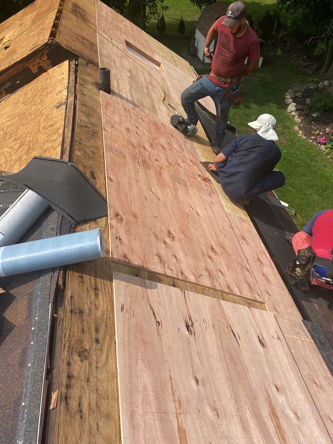 Residential Roofing Installation using Owens Corning Duration Brownwood by A Plus Exterior