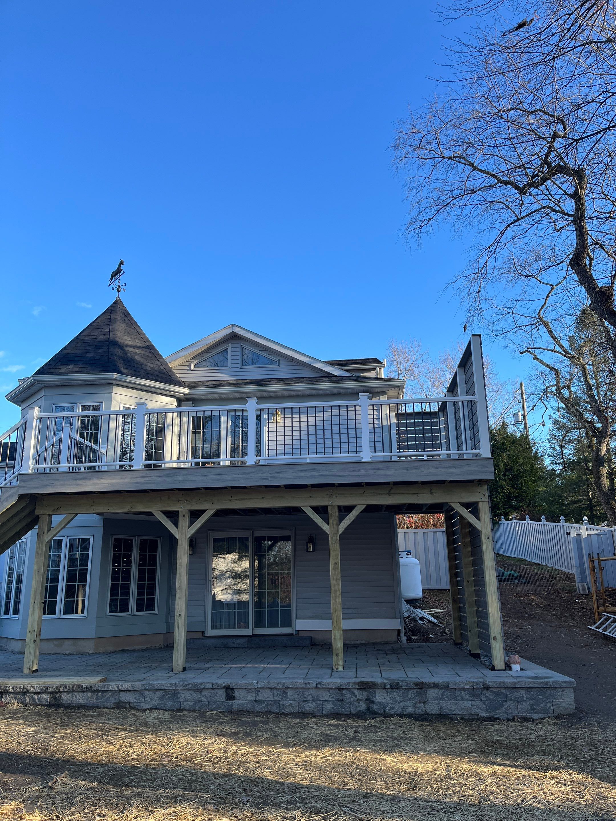 Custom deck using Deckorators by Burke Home Services