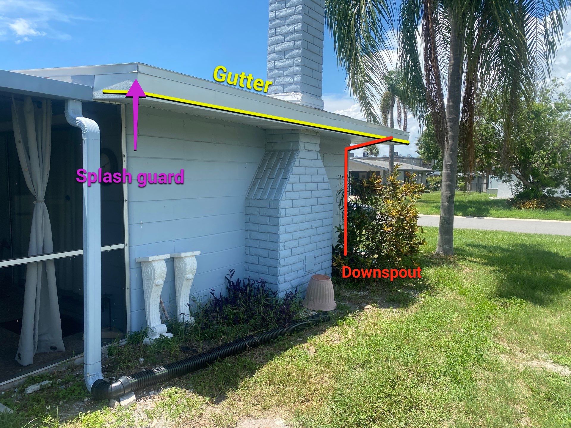 Residential Gutter Upgrade in Sarasota FL by Gutter Professors