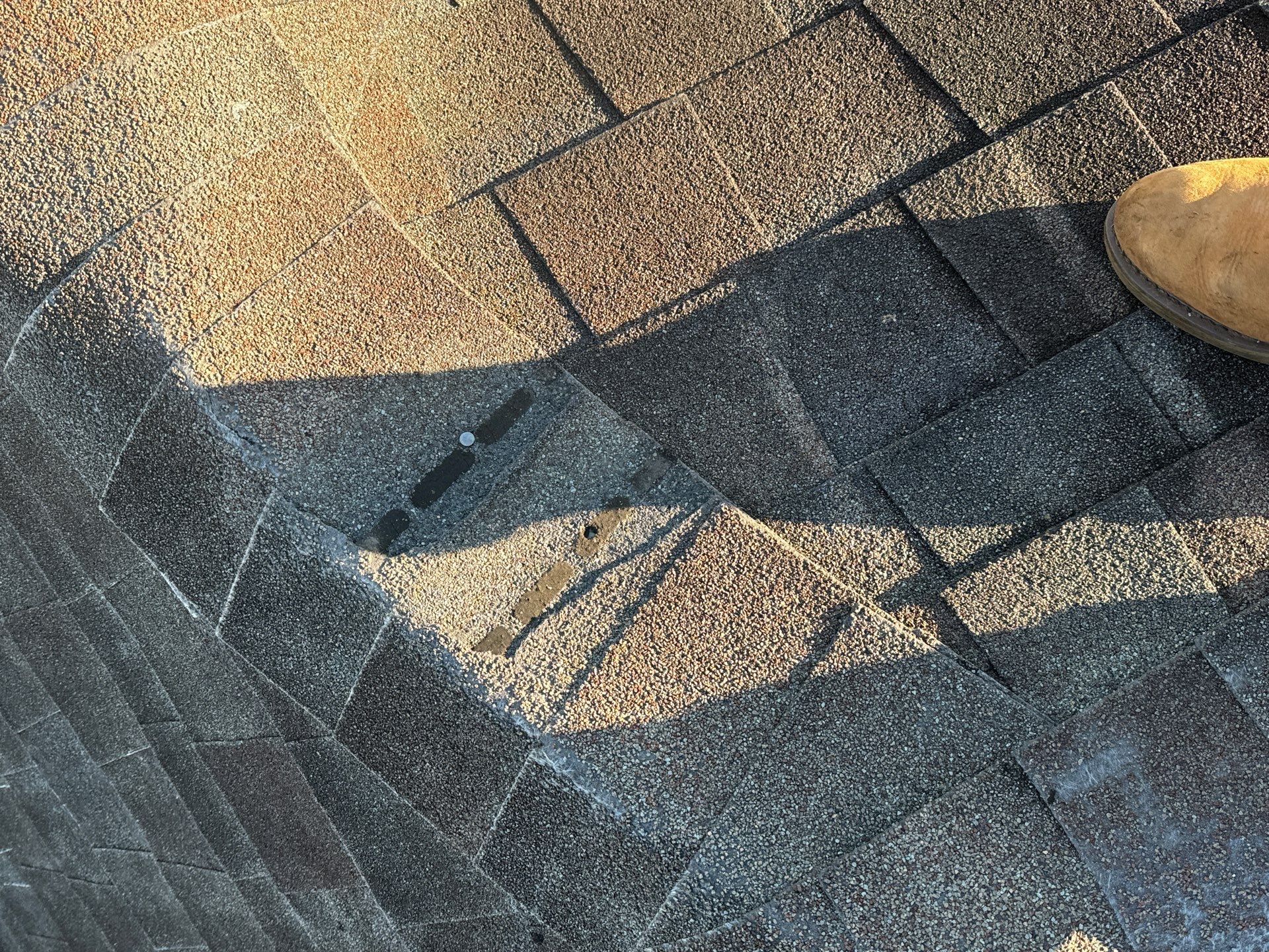 Hail Damage using Owen's Corning Duration (Lifetime) Shingles by Roof Repair Company