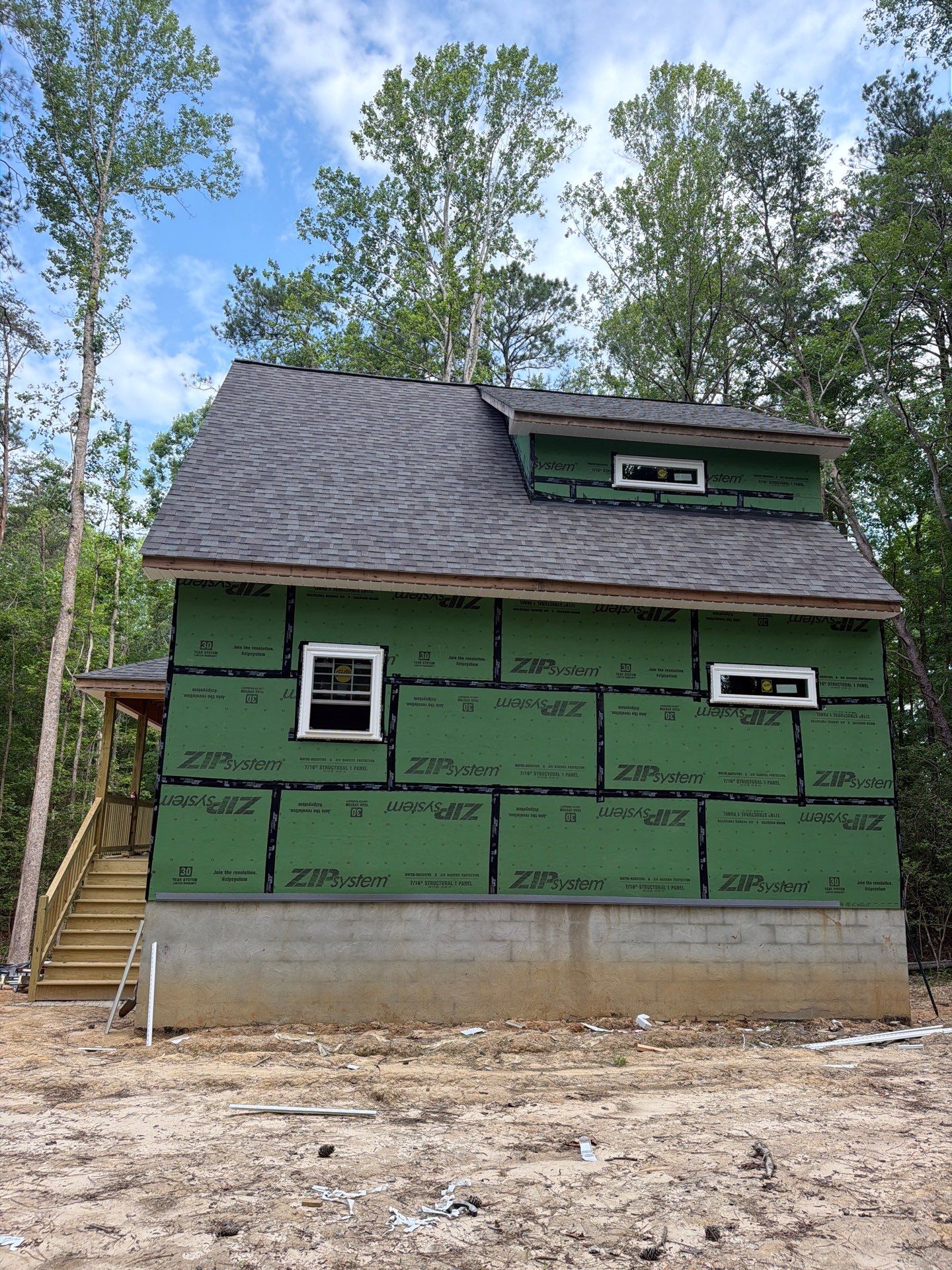 Custom New Home Roof Install in Heathsville by Cade Construction