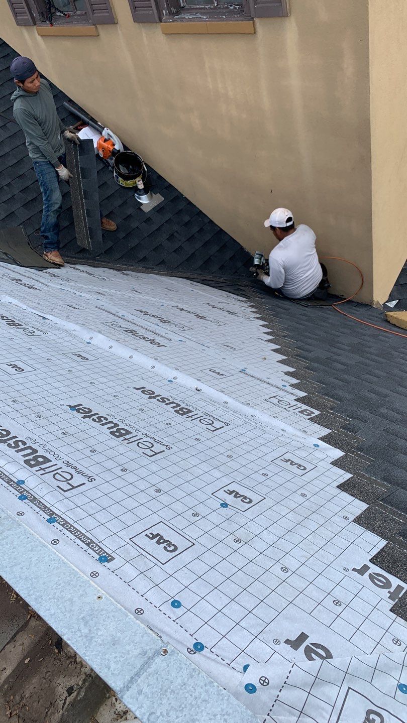 Commercial Roof Installation using GAF Shingles in Dallas Texas by Elite Roofing LLC
