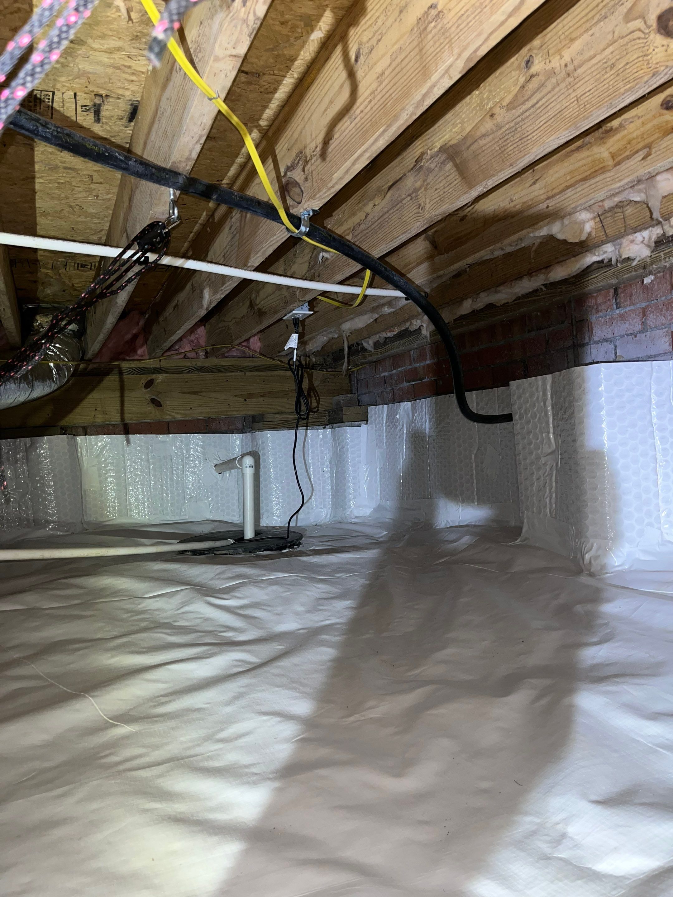 Impact Choice Encapsulation with French Drain and Crawlspace Doors by Impact Crawlspace