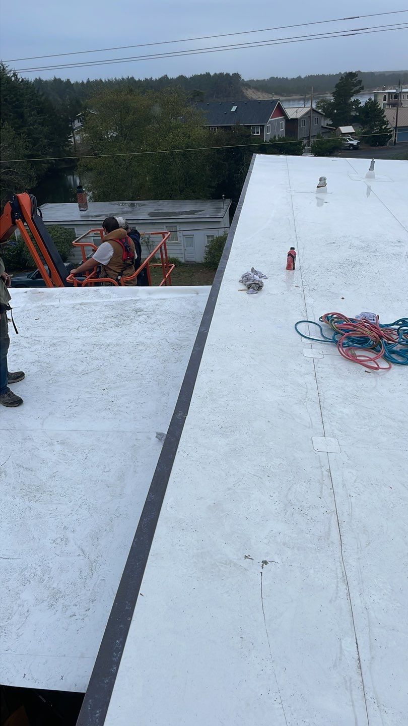 Commercial Roofing Installation using GAF 60Mil TPO  by Orezona Building & Roofing Company, Inc.