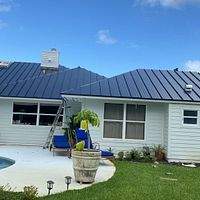 24ga 1.5" Mechanical Seam Matte Black by Total Roofing System The Metal Roof Experts