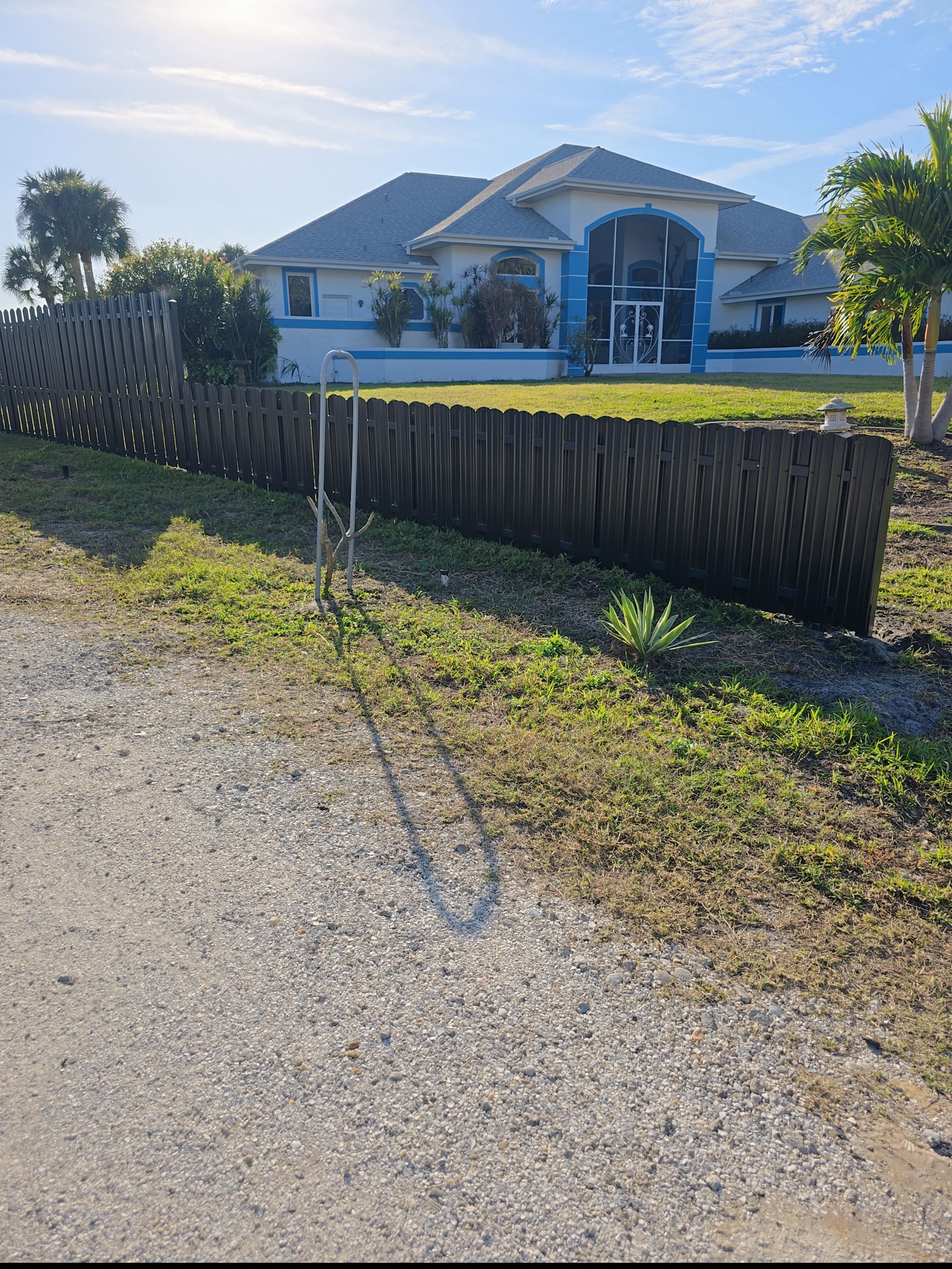 Bronze Metal Privacy Fence in Port Charlotte by True Fence LLC