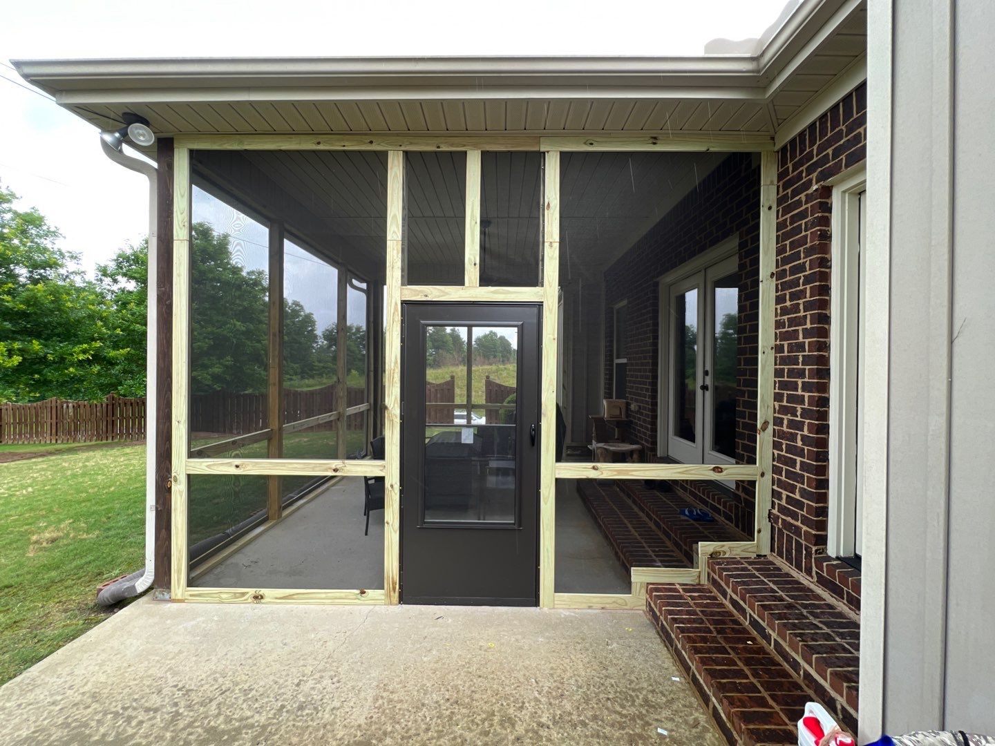River Valley Road - Screened Porch Install  by Pillar and Pine